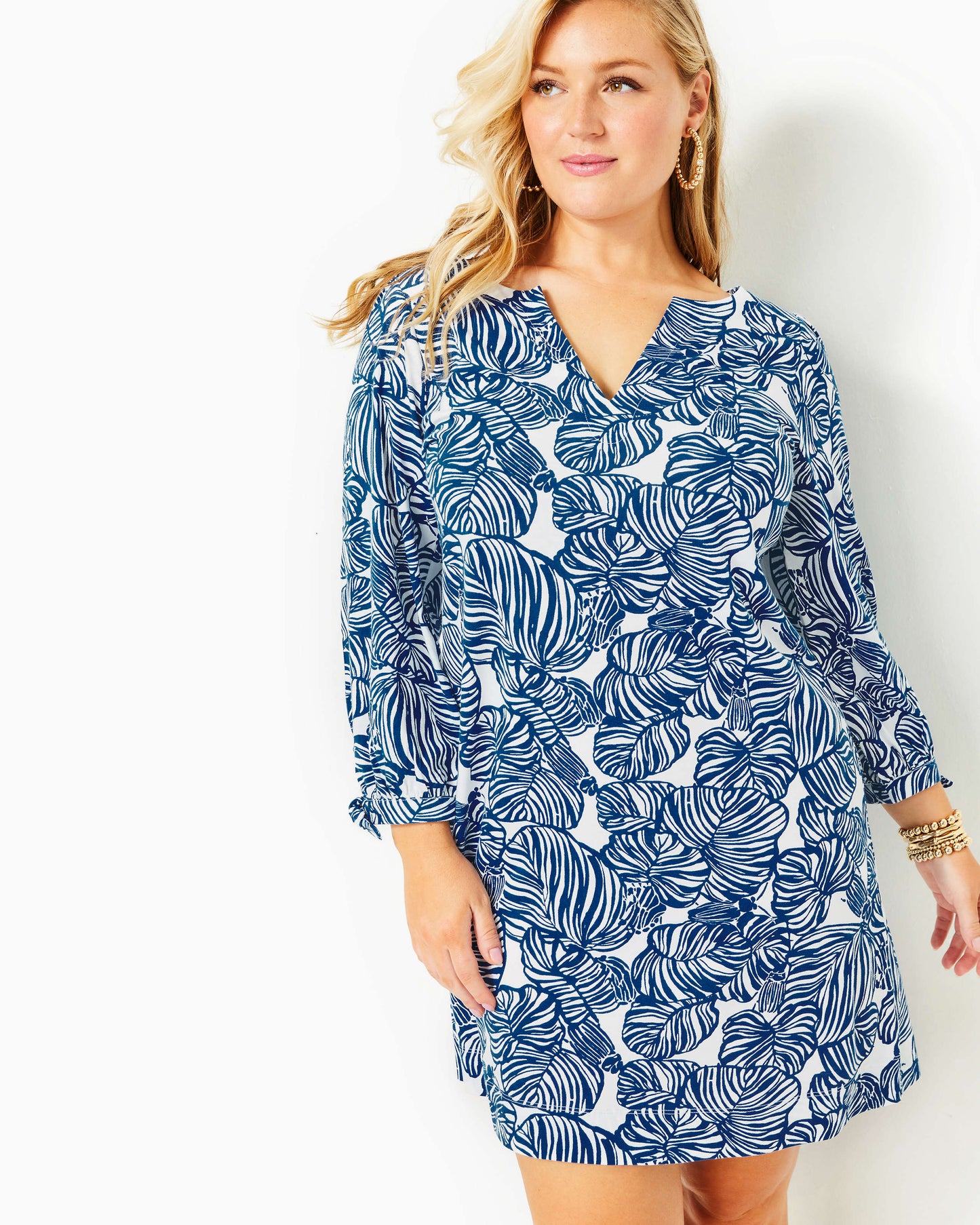 CATH 3/4 SLEEVE DRESS