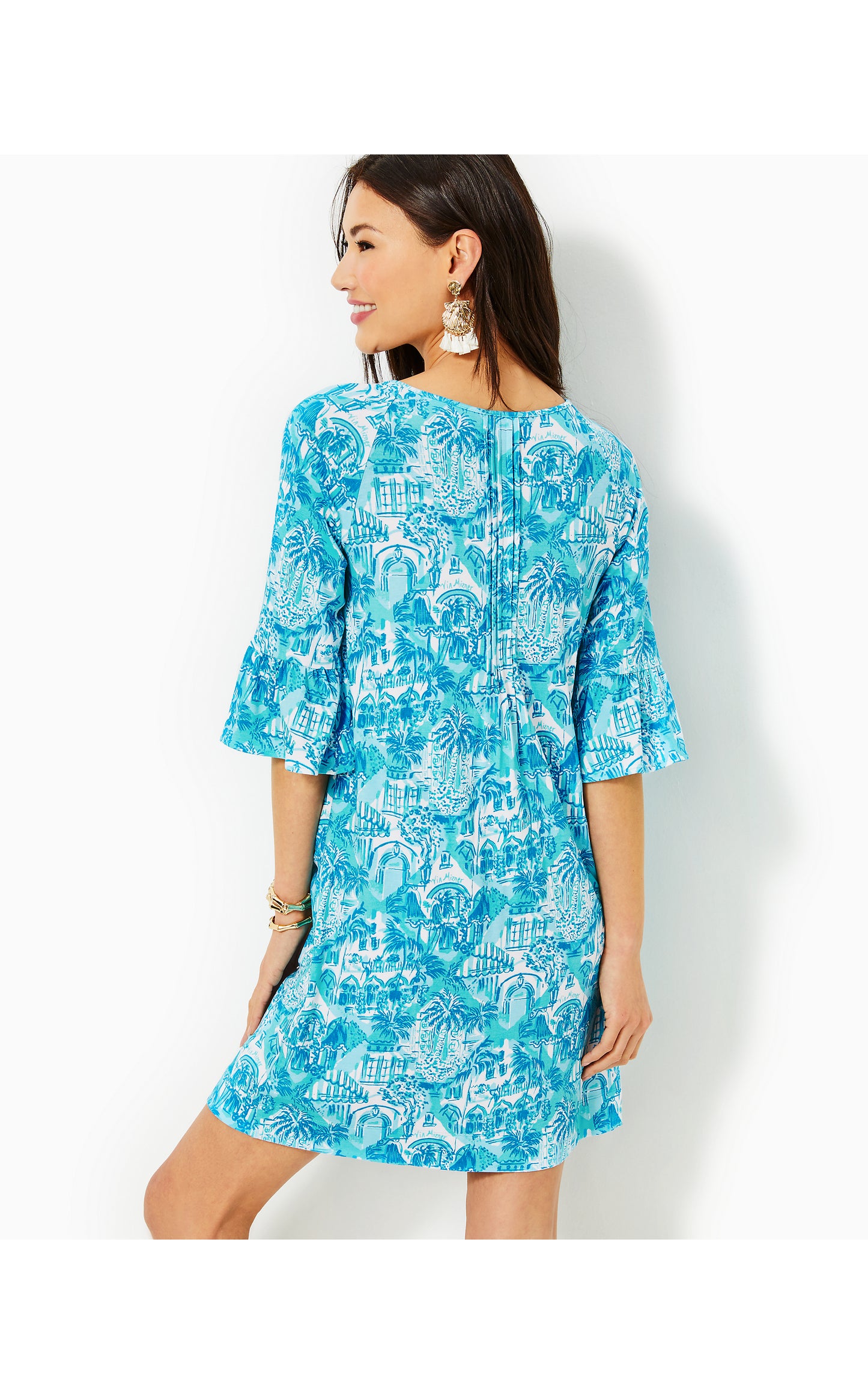 KRYSTA 3/4 SLEEVE DRESS