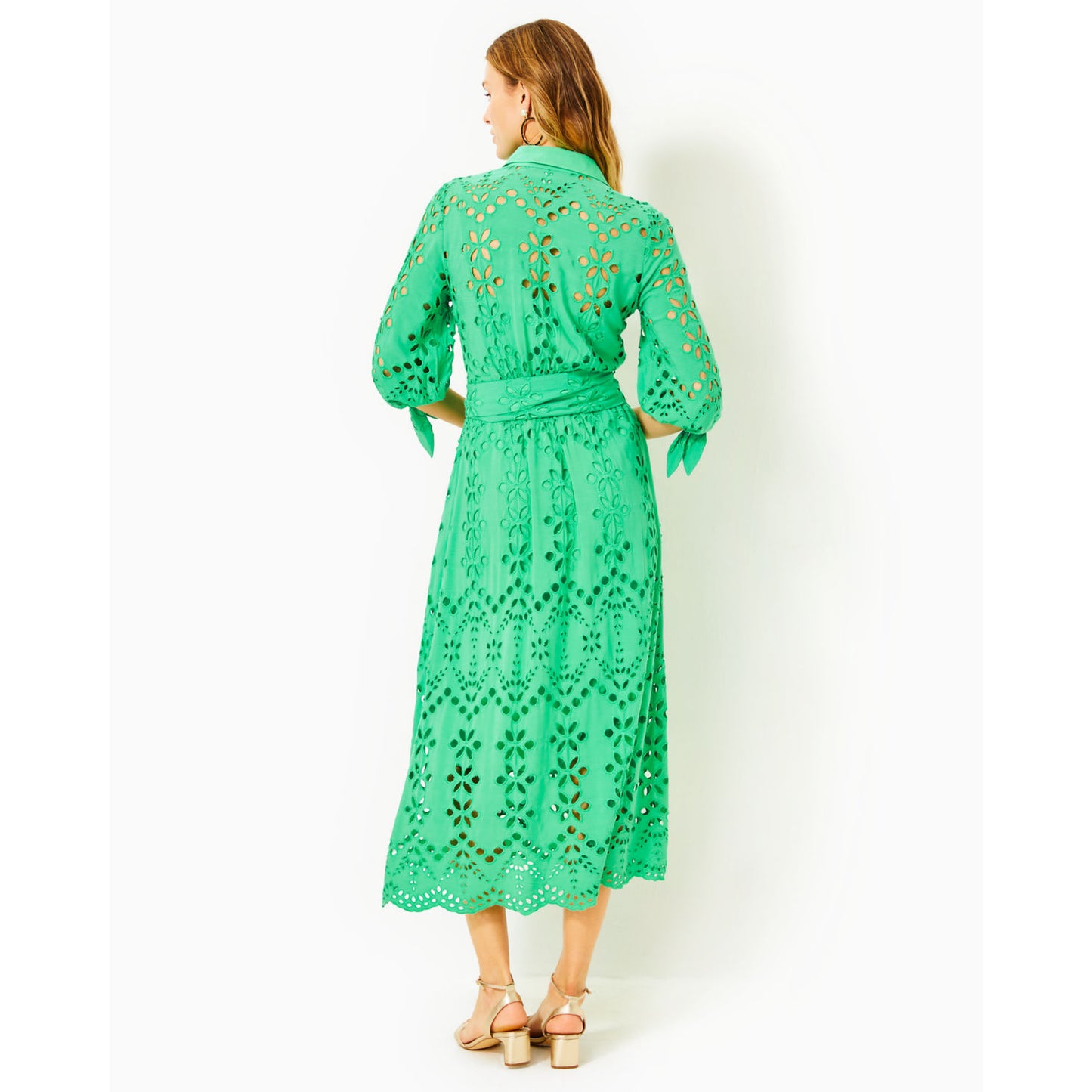 AMRITA 3/4 SLEEVE EYELET