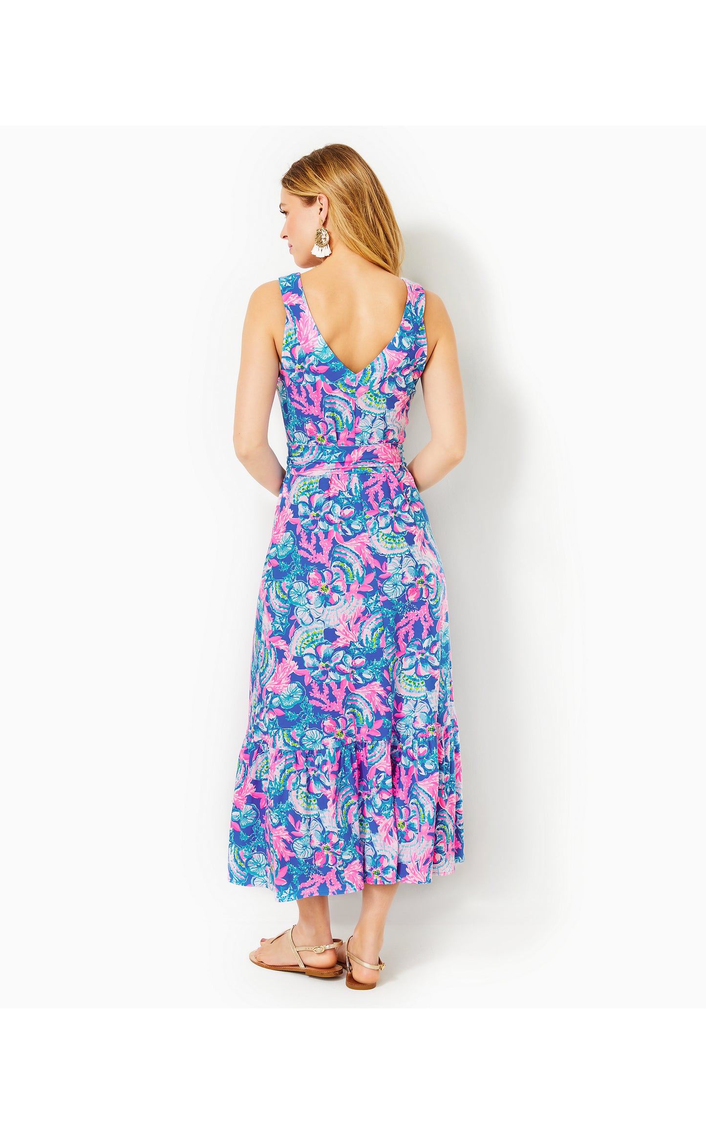 MADSEN V-NECK MIDI DRESS