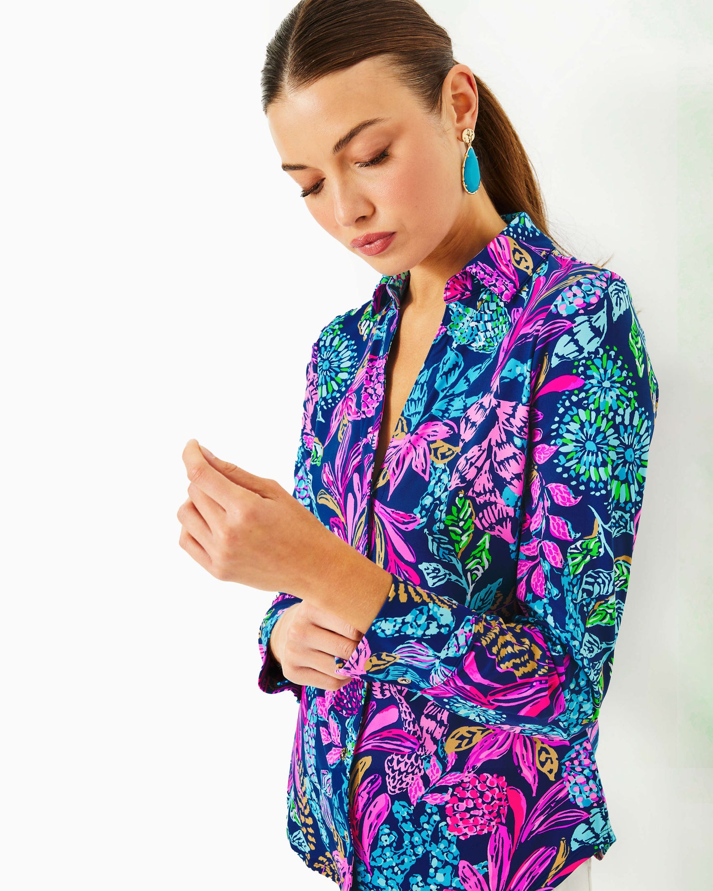 MARLENA UPF 50+ BUTTON DOWN