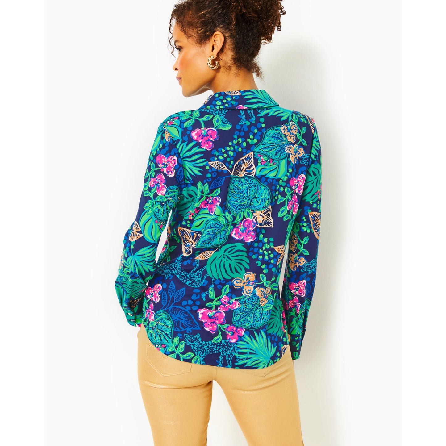 MARLENA UPF 50+ BUTTON DOWN TOP