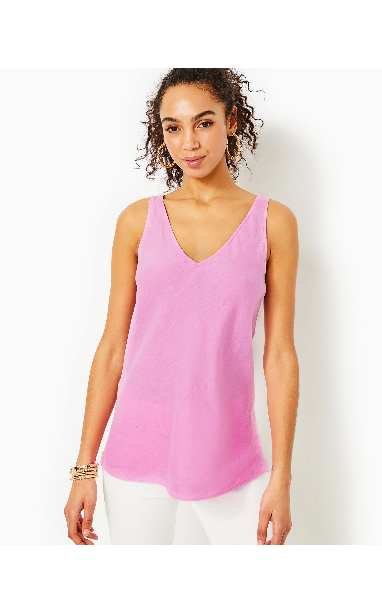 FLORIN SLEEVELESS LINEN TOP