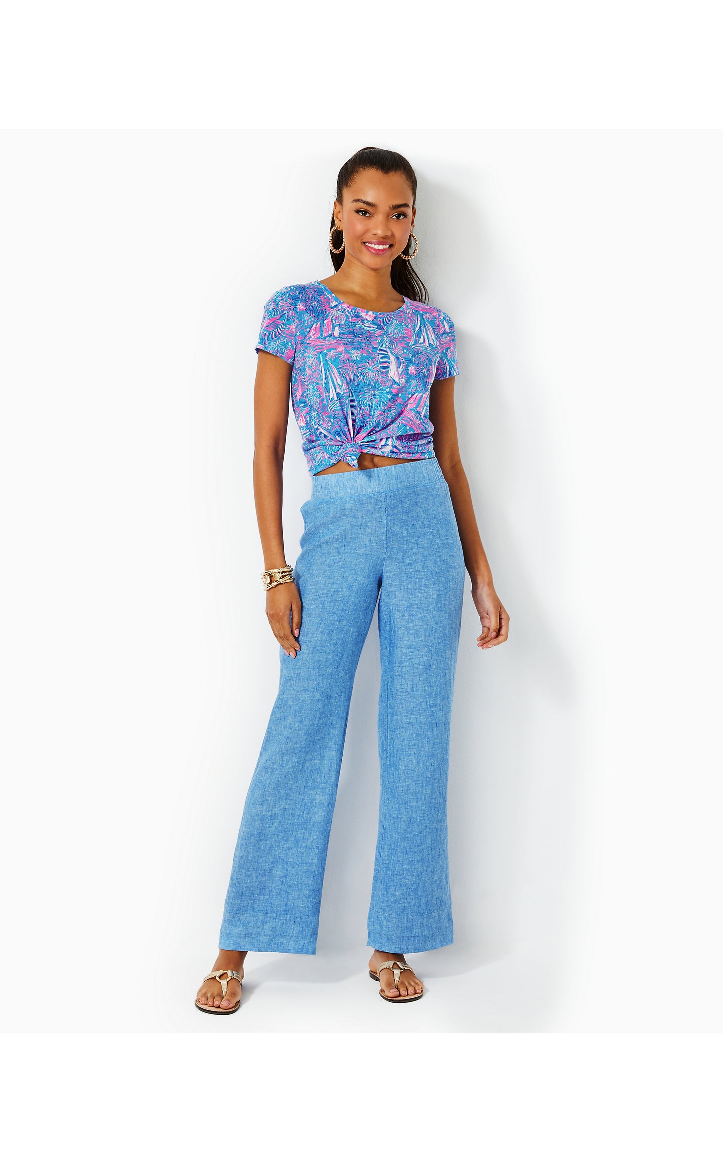DERI LINEN PALAZZO