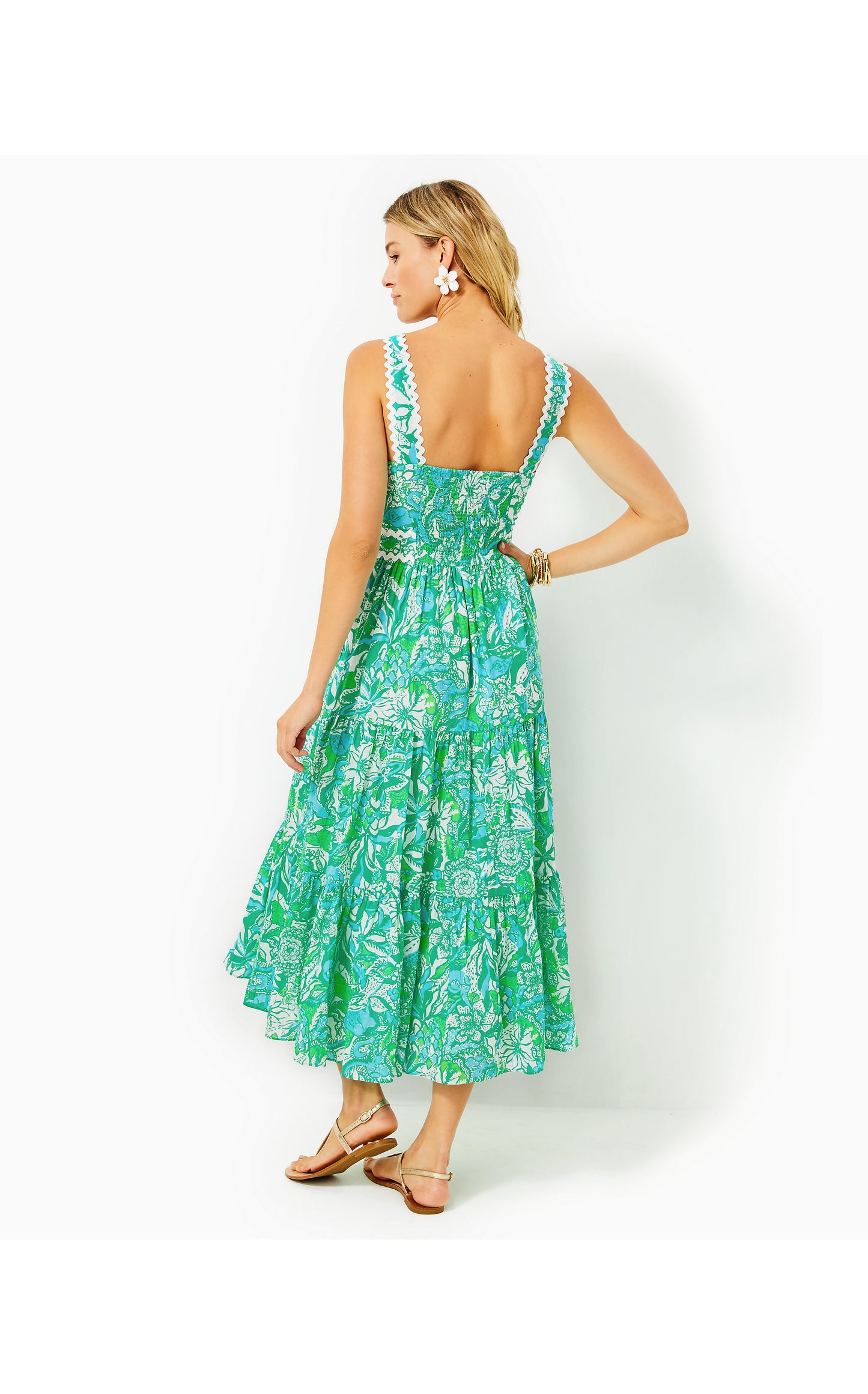 POLLIE COTTON MIDI DRESS