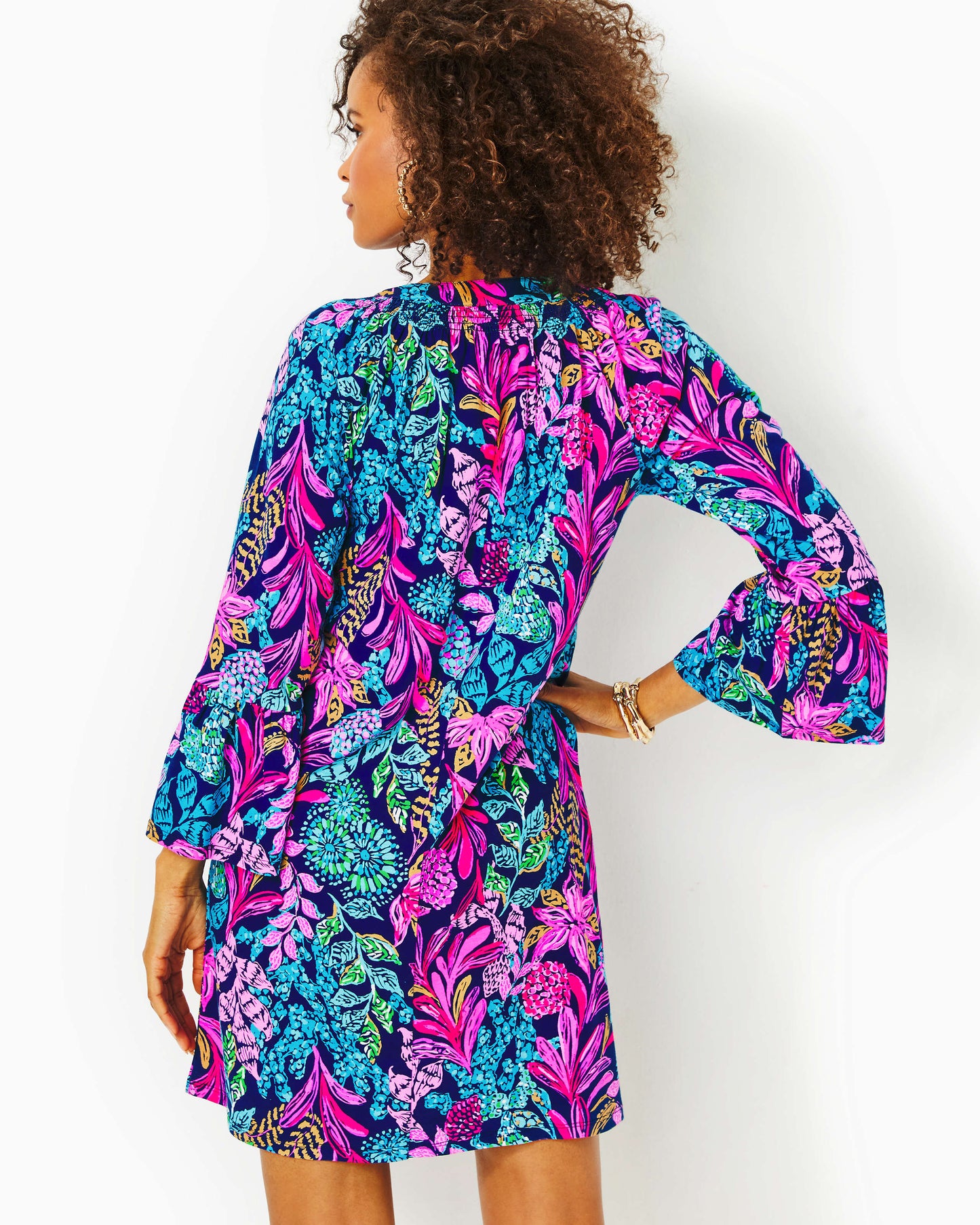NORRIS 3/4 SLEEVE DRESS