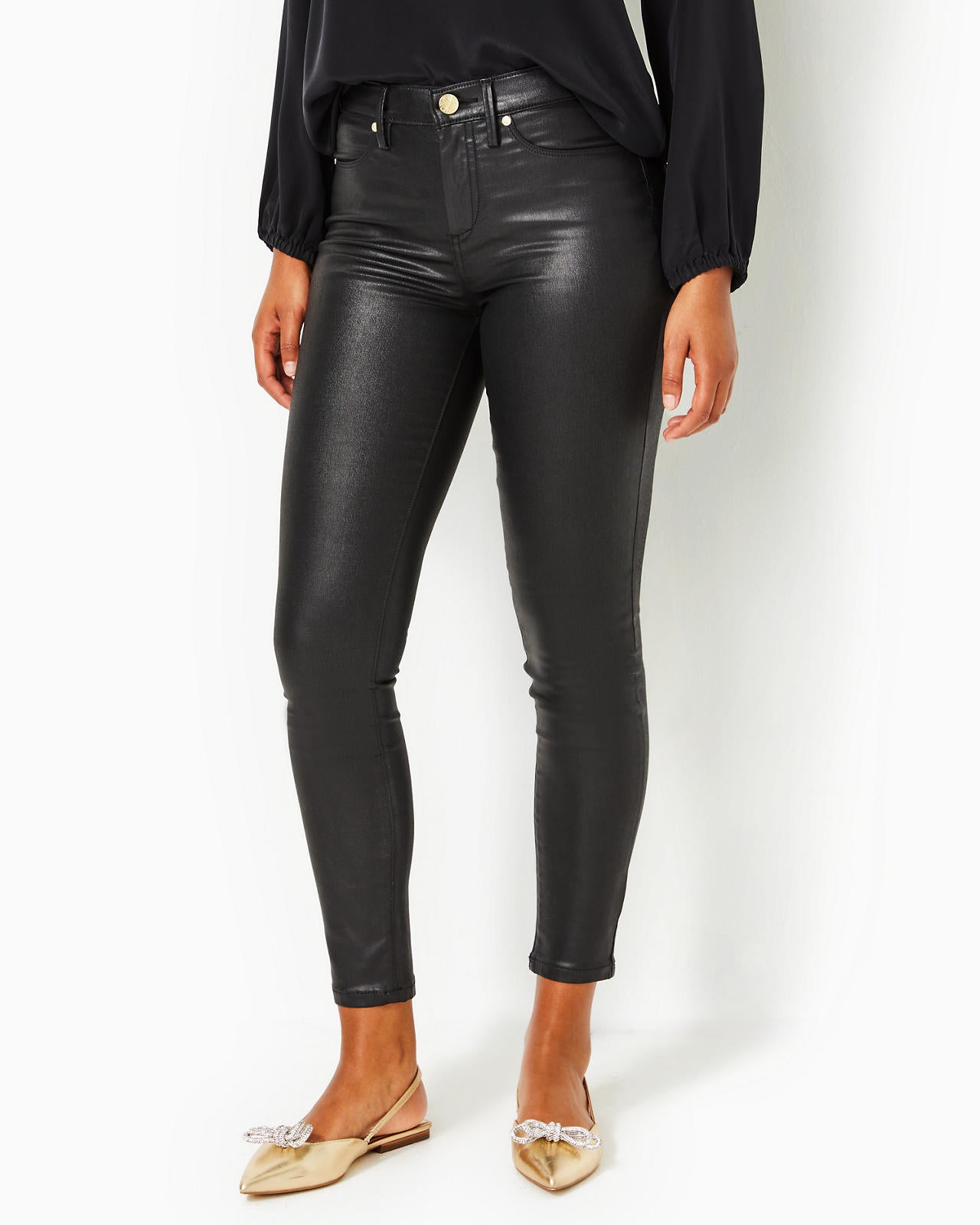 EAGAN HIGH RISE STRETCH COATED JEAN