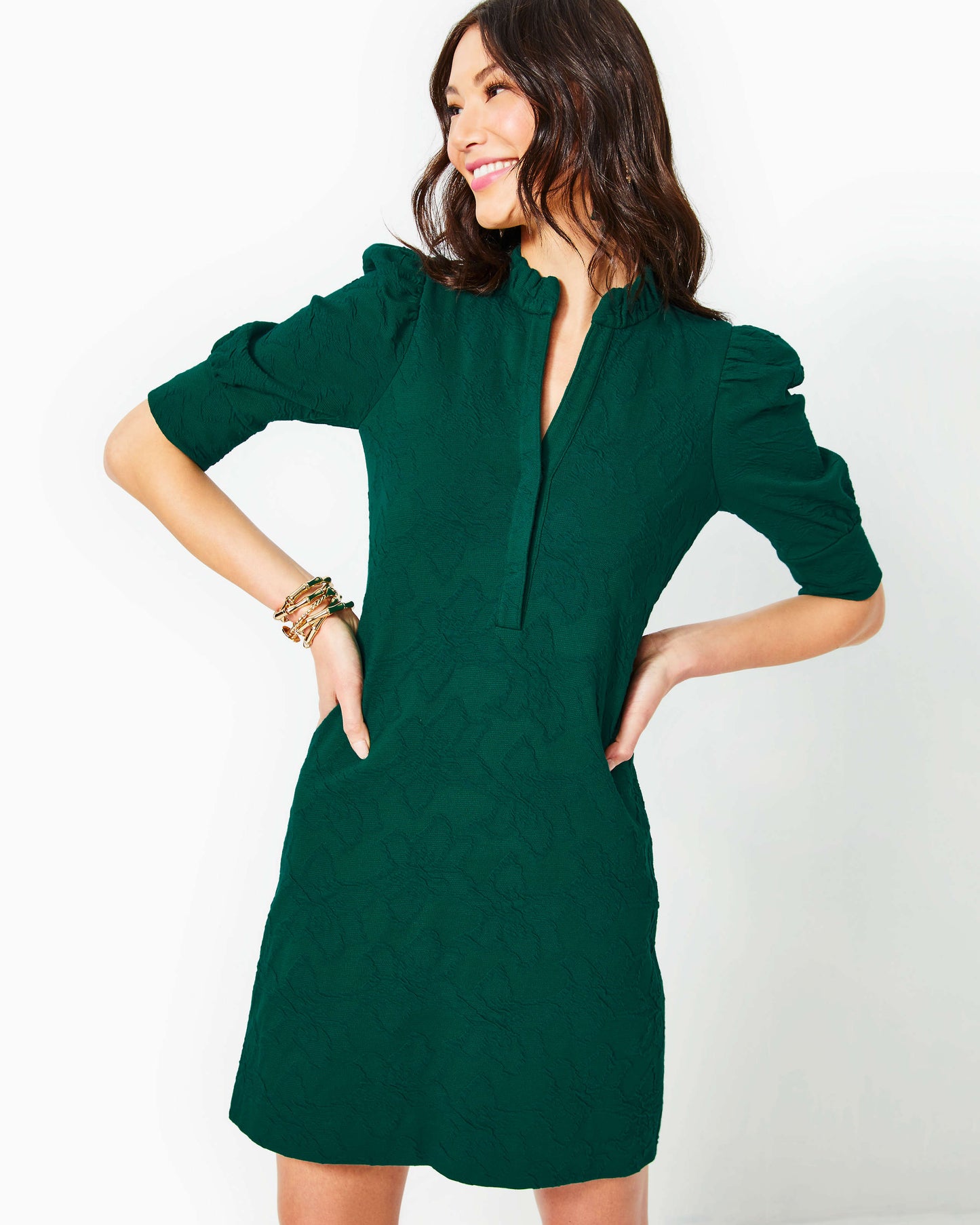 ELSEY ELBOW SLEEVE DRESS