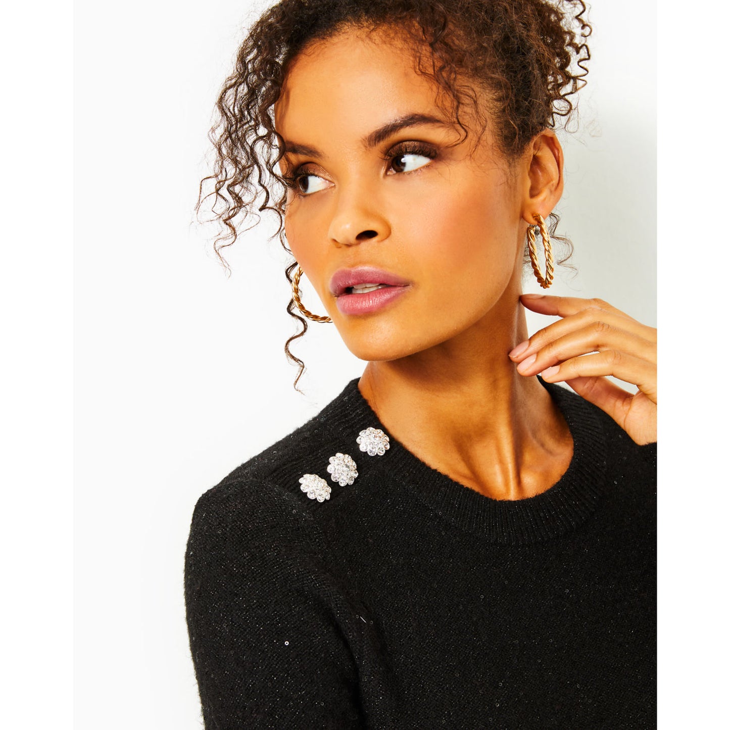 MORGEN SEQUIN SWEATER