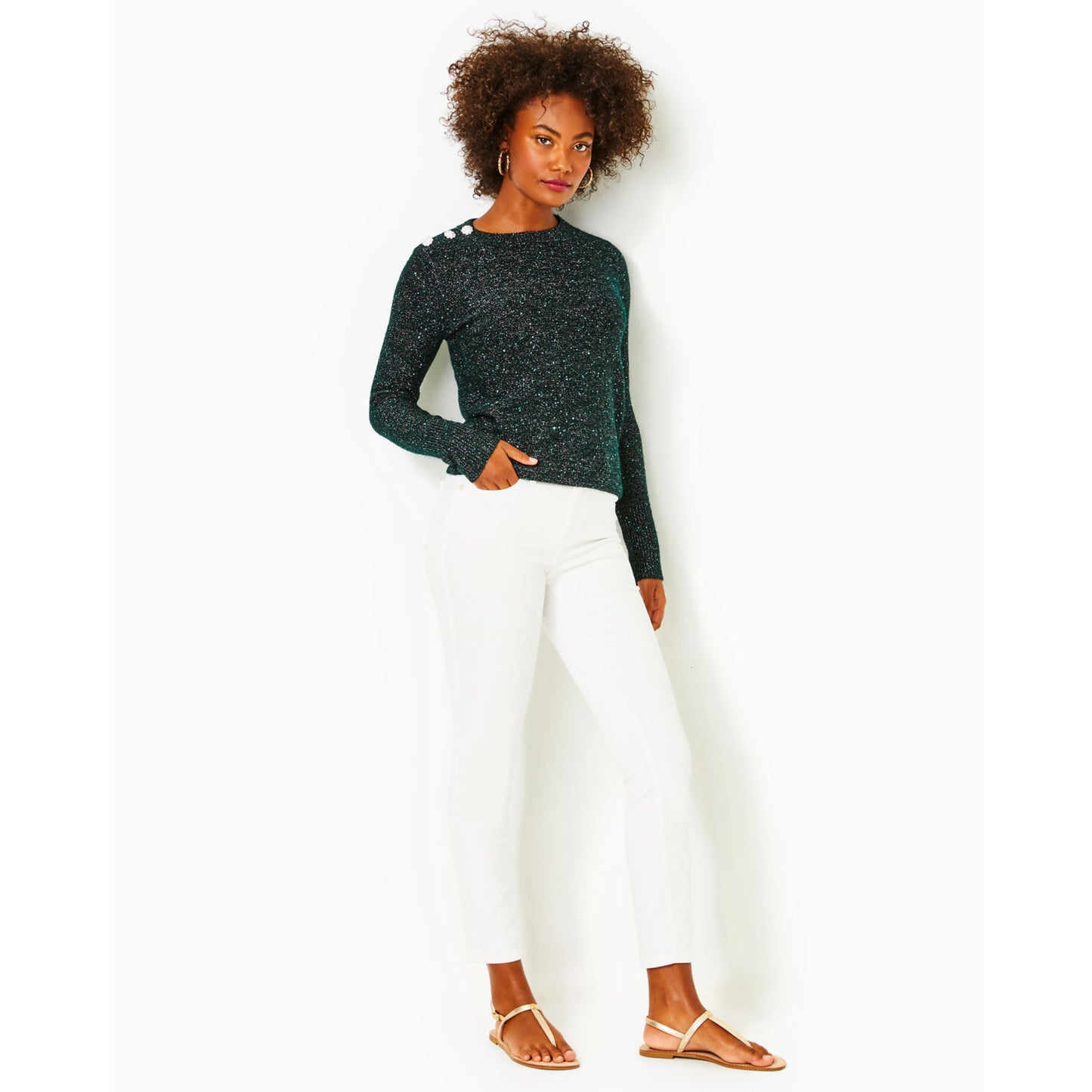 MORGEN SEQUIN SWEATER