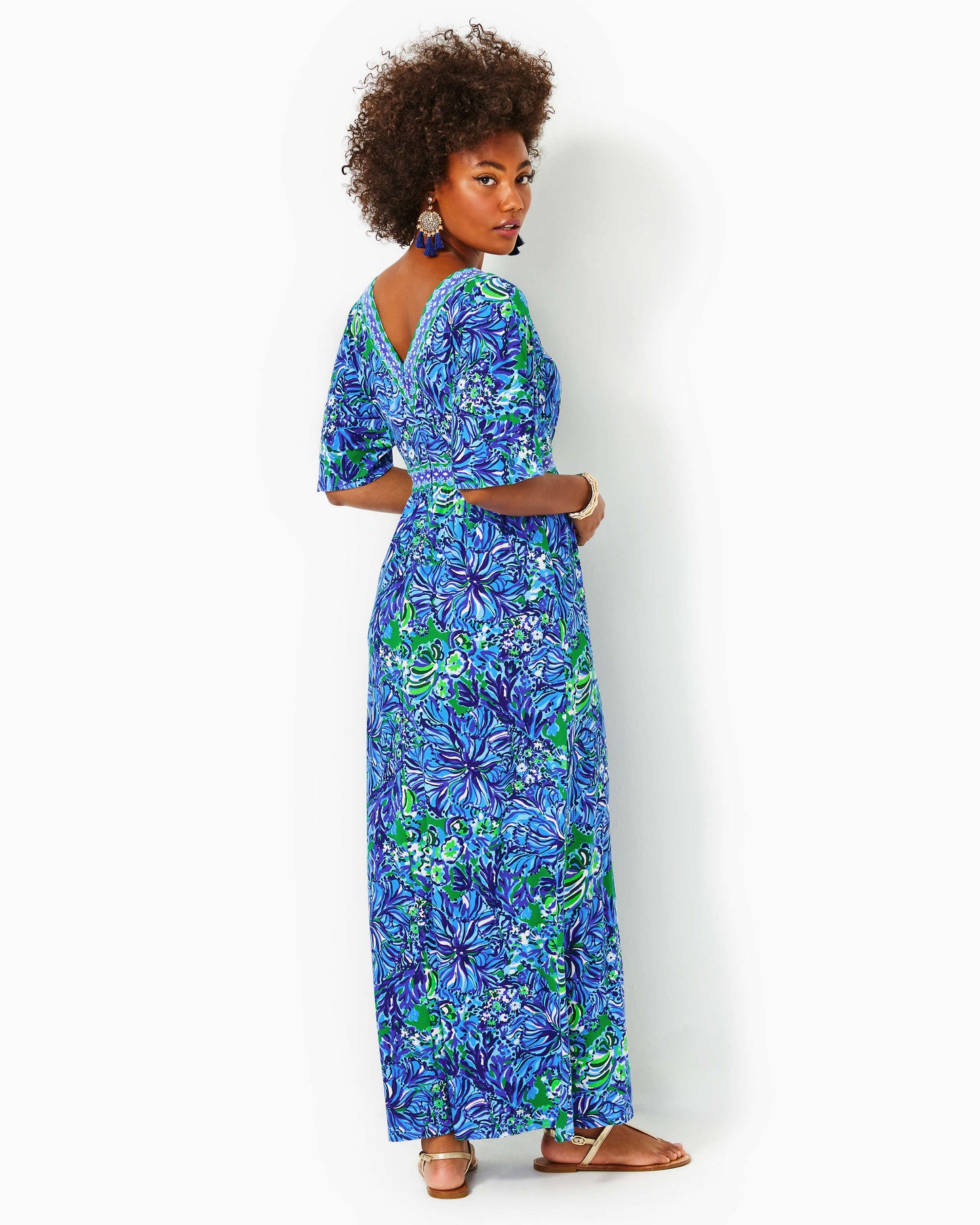 ADDISON ELBOW SLEEVE MAXI