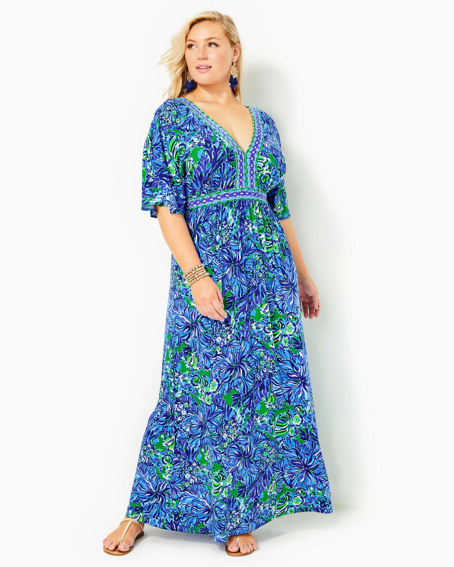 ADDISON ELBOW SLEEVE MAXI