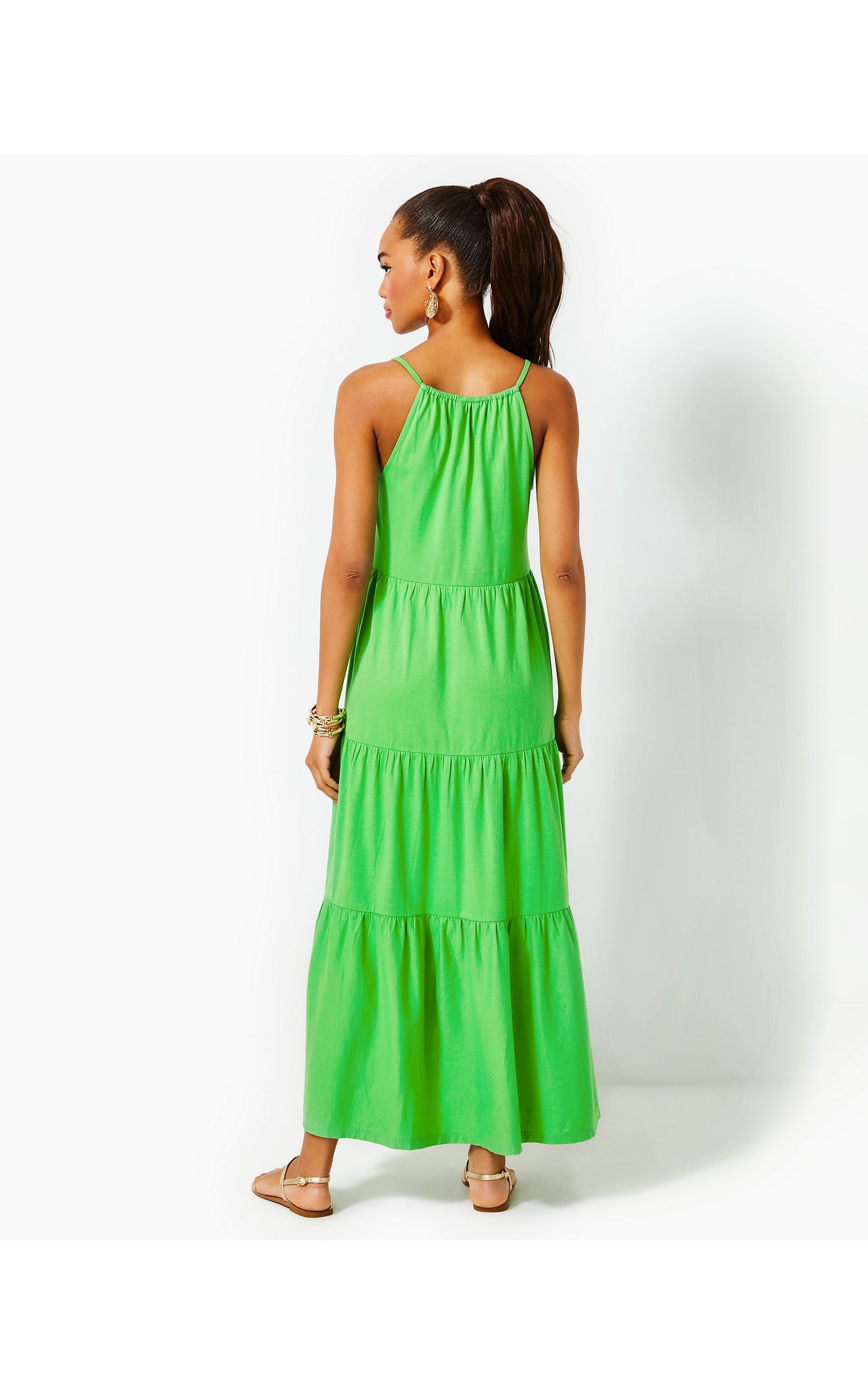 MARIBELLA HALTER MAXI DRESS