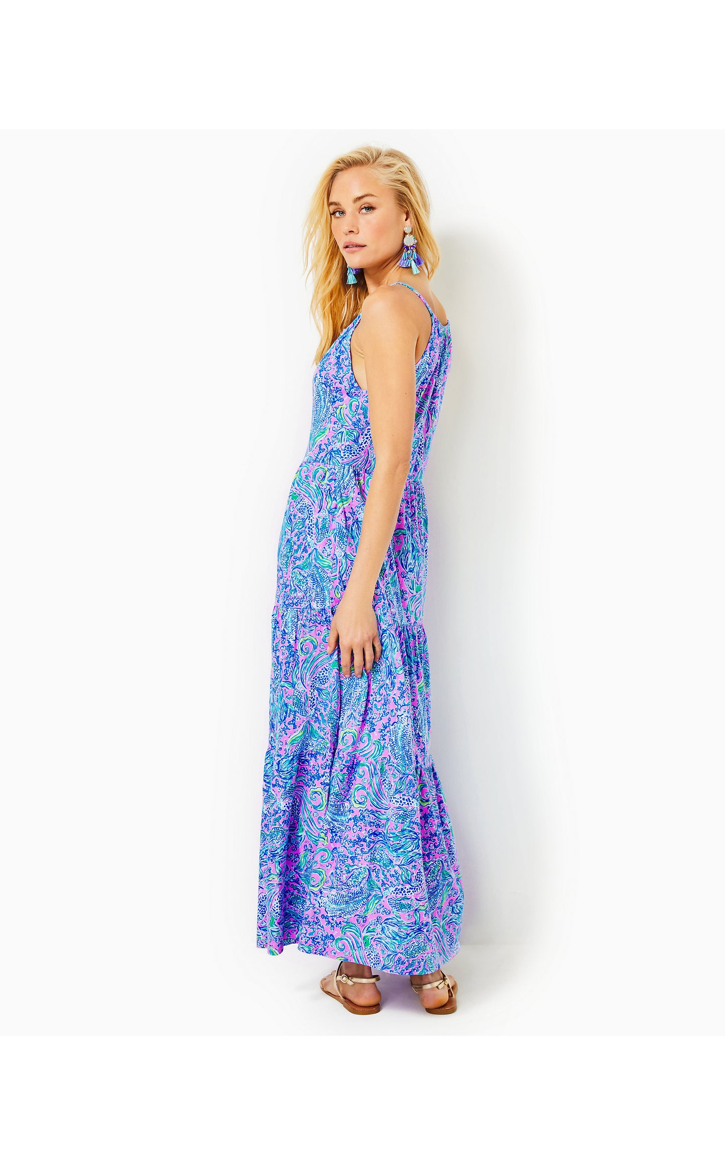 MARIBELLA HALTER MAXI DRESS