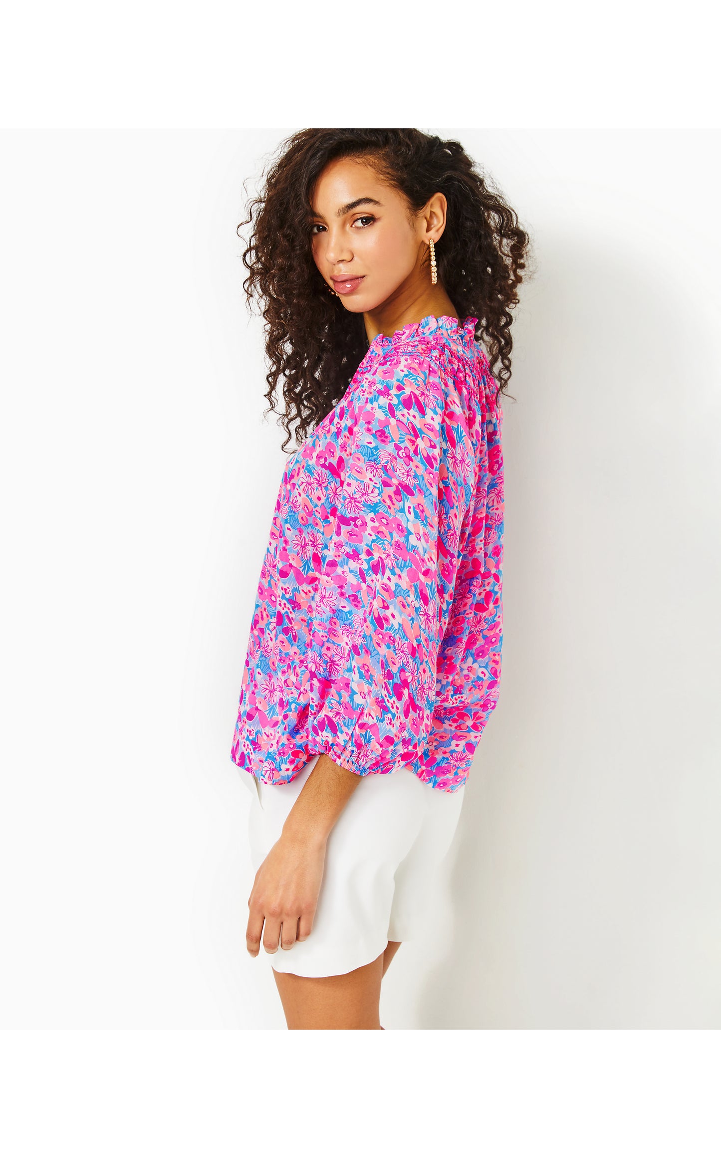 LOURDES 3/4 SLEEVE COTTON