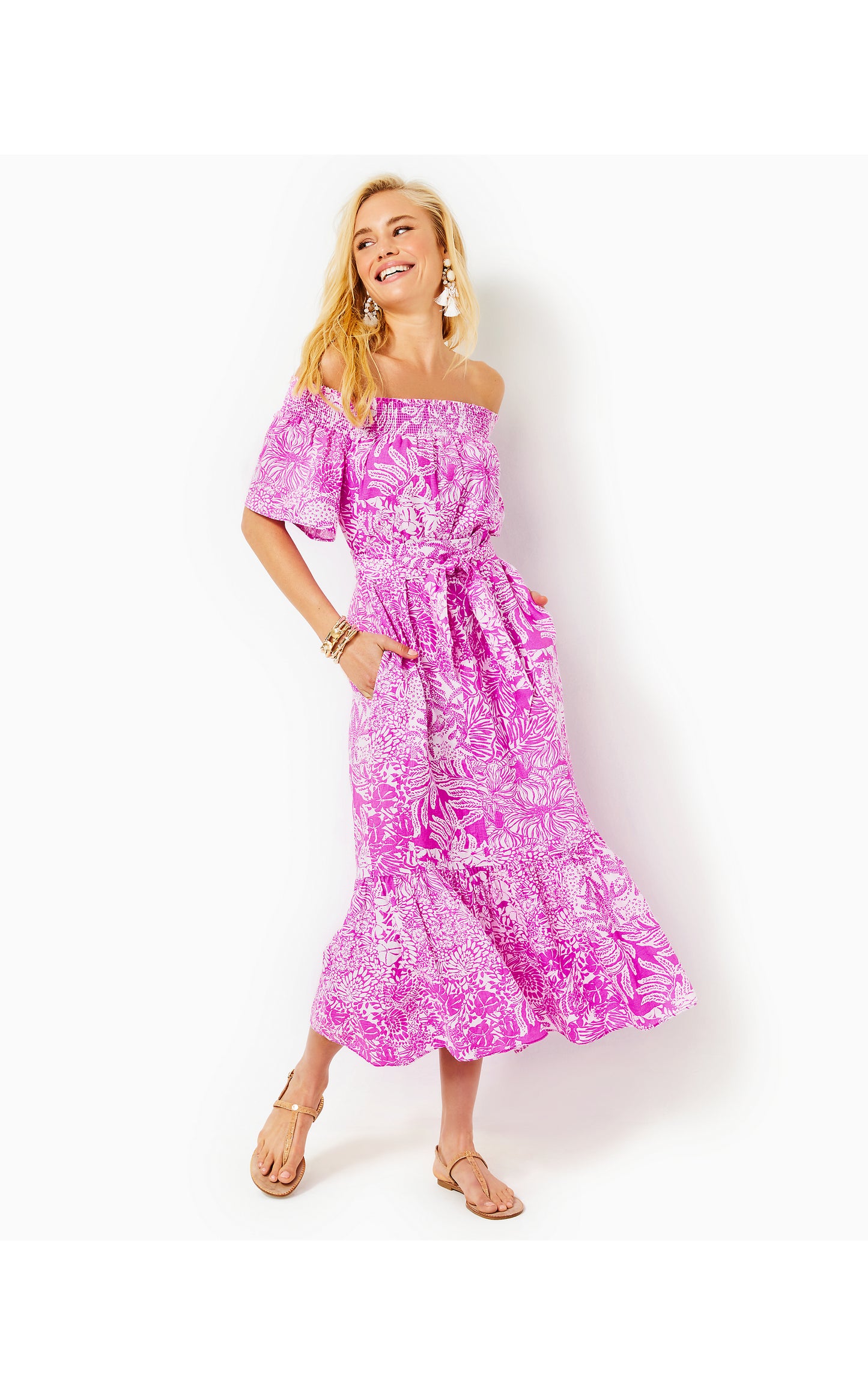 ISBELL OFF THE SHOULDER DRESS