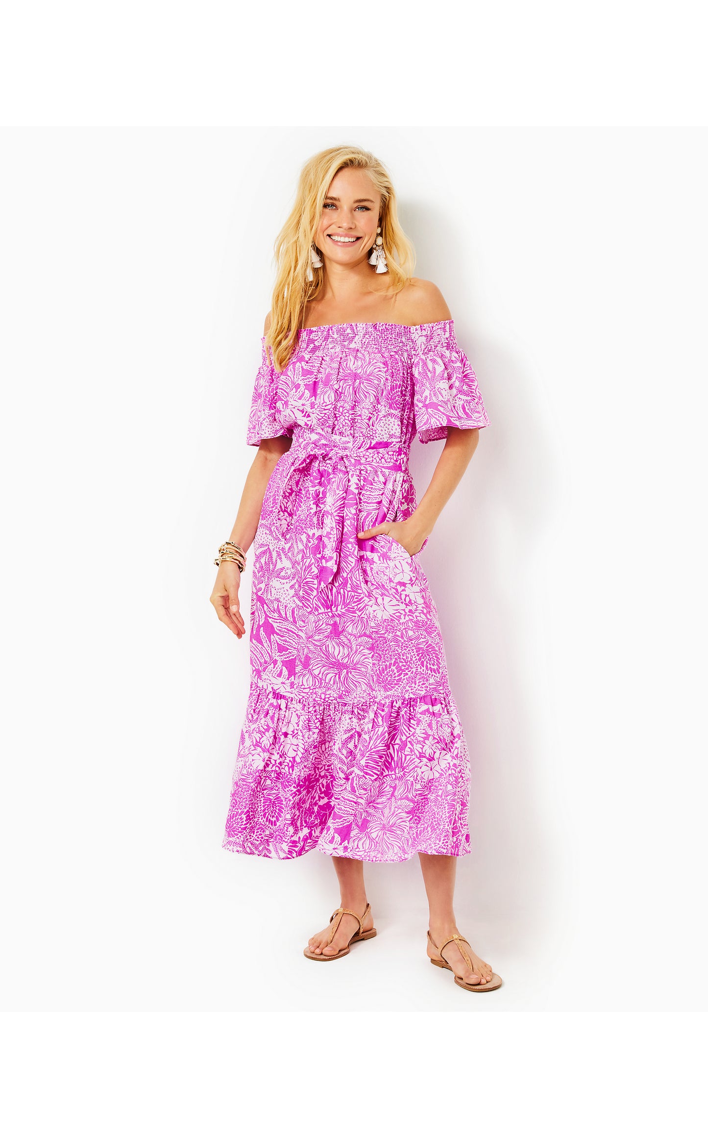 ISBELL OFF THE SHOULDER DRESS