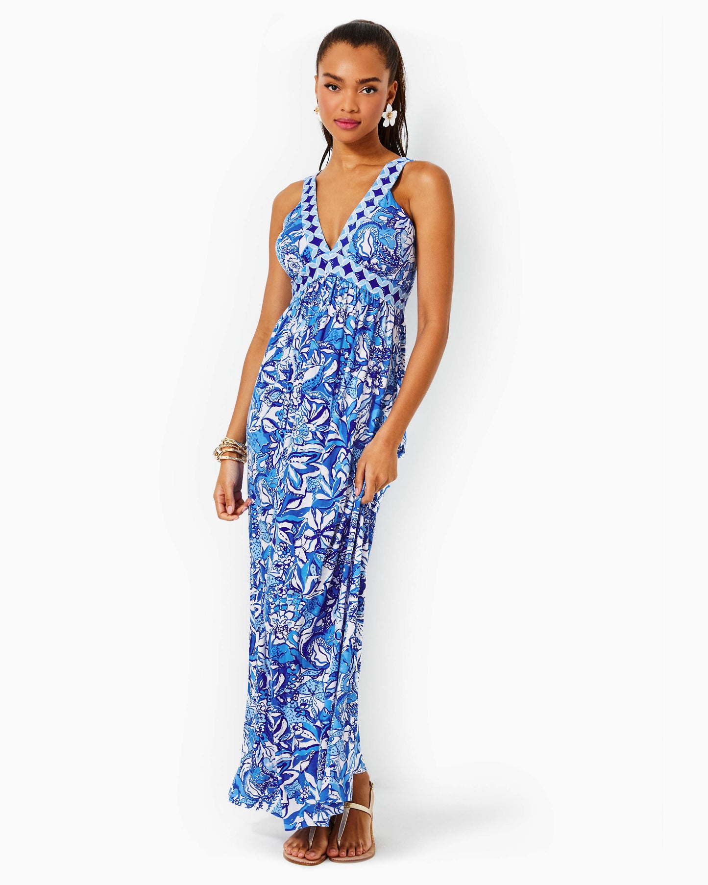 SERENA V-NECK MAXI DRESS
