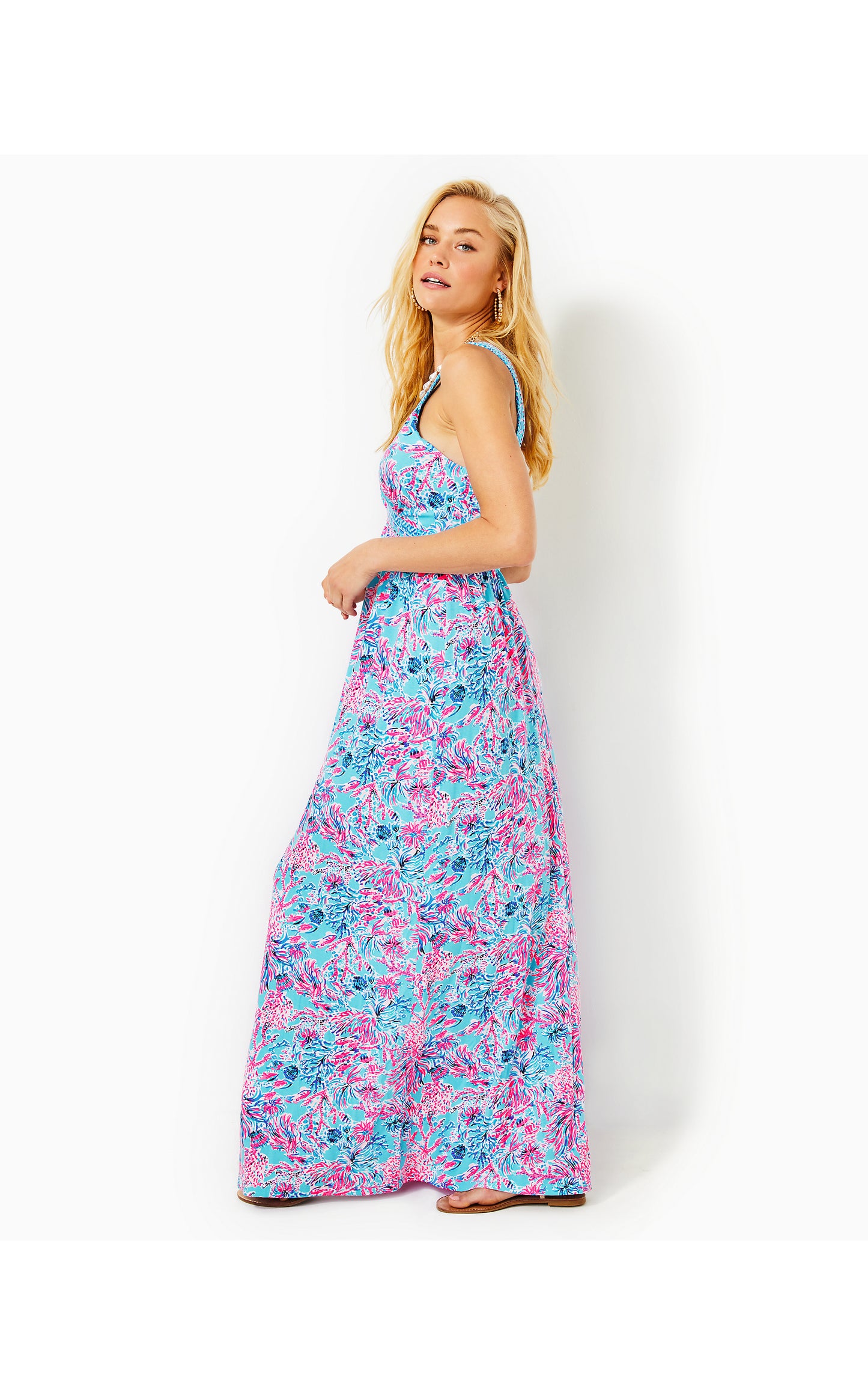SERENA V-NECK MAXI DRESS