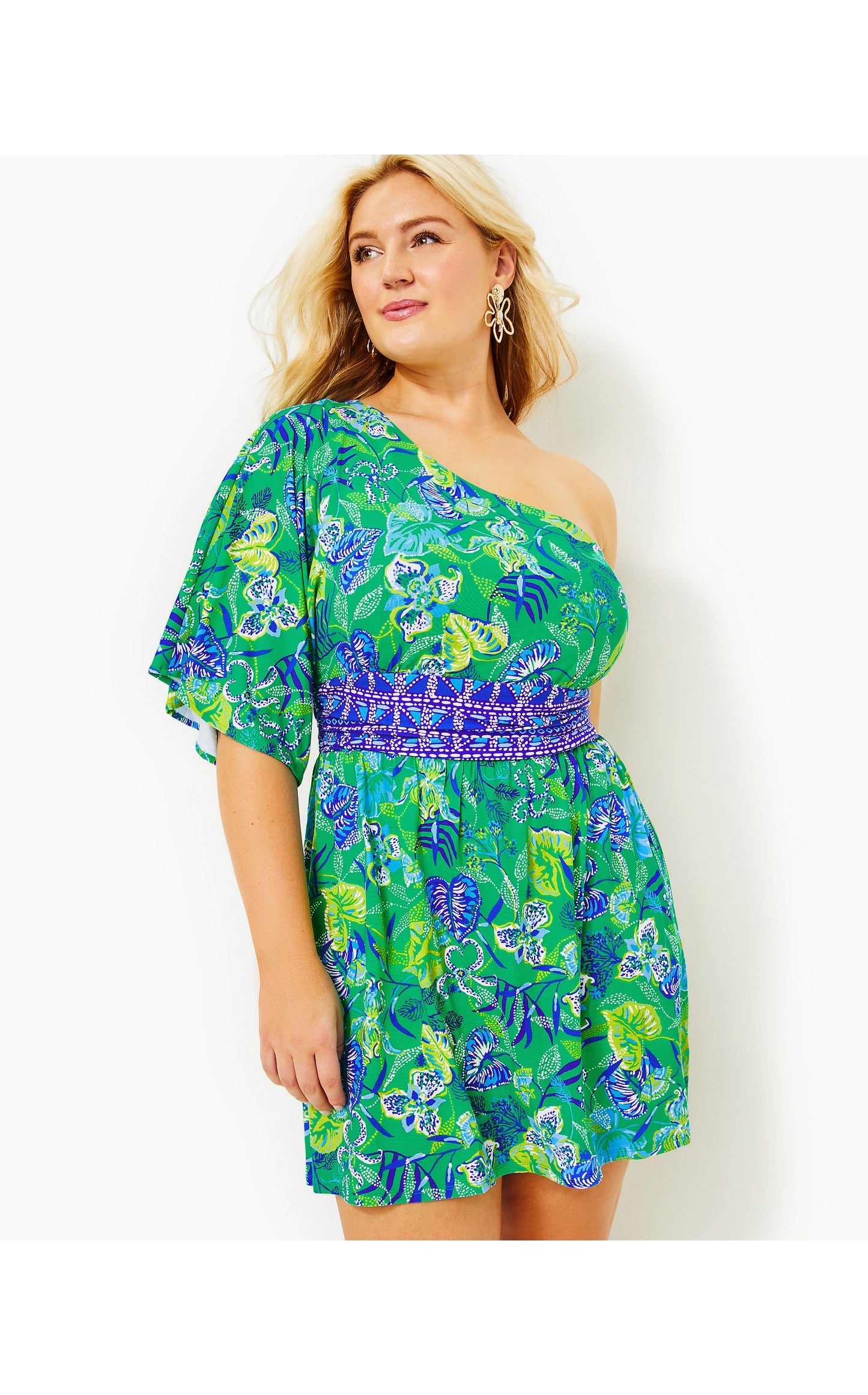 NIKI ONE SHOULDER ROMPER