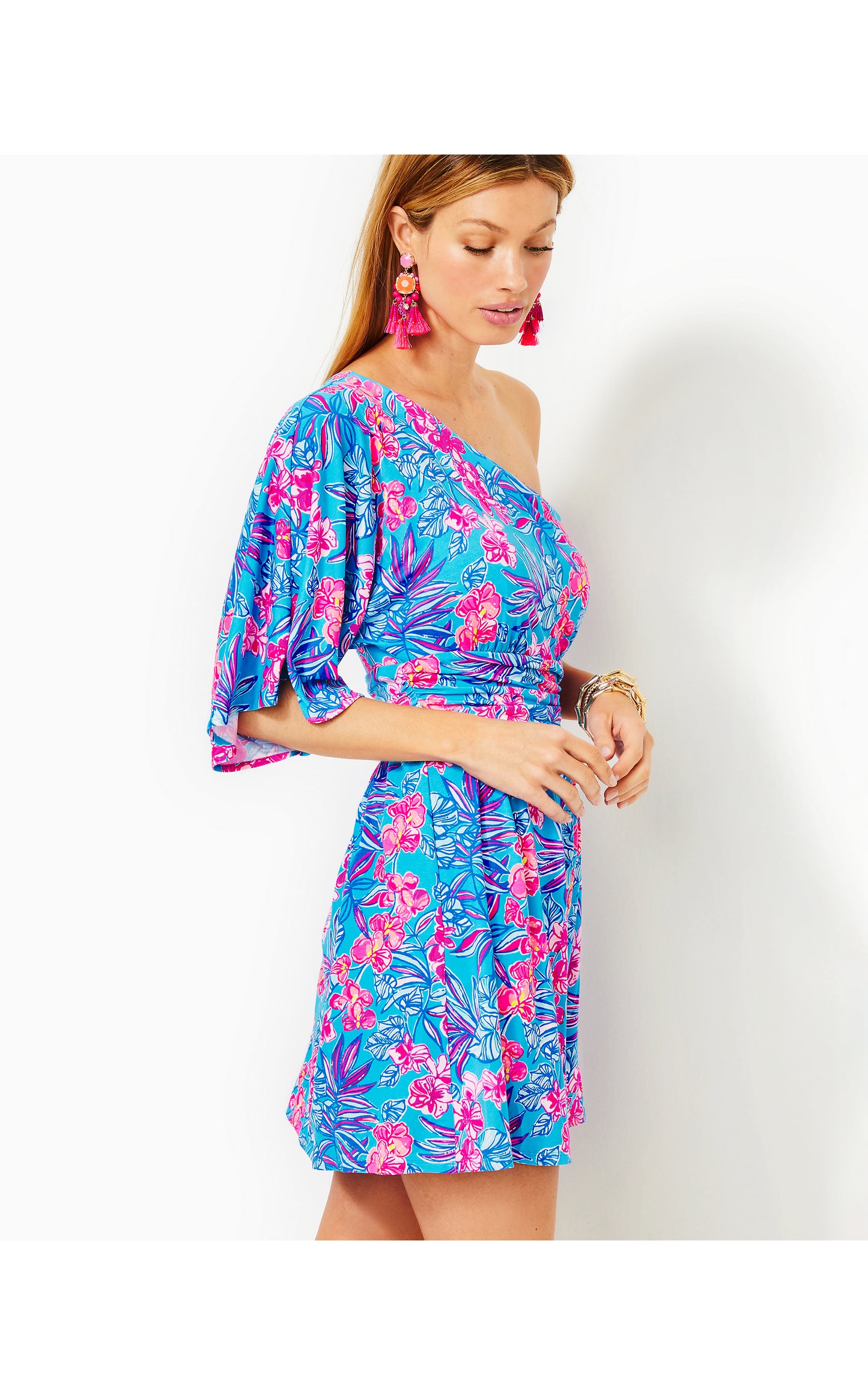 NIKI ONE SHOULDER ROMPER