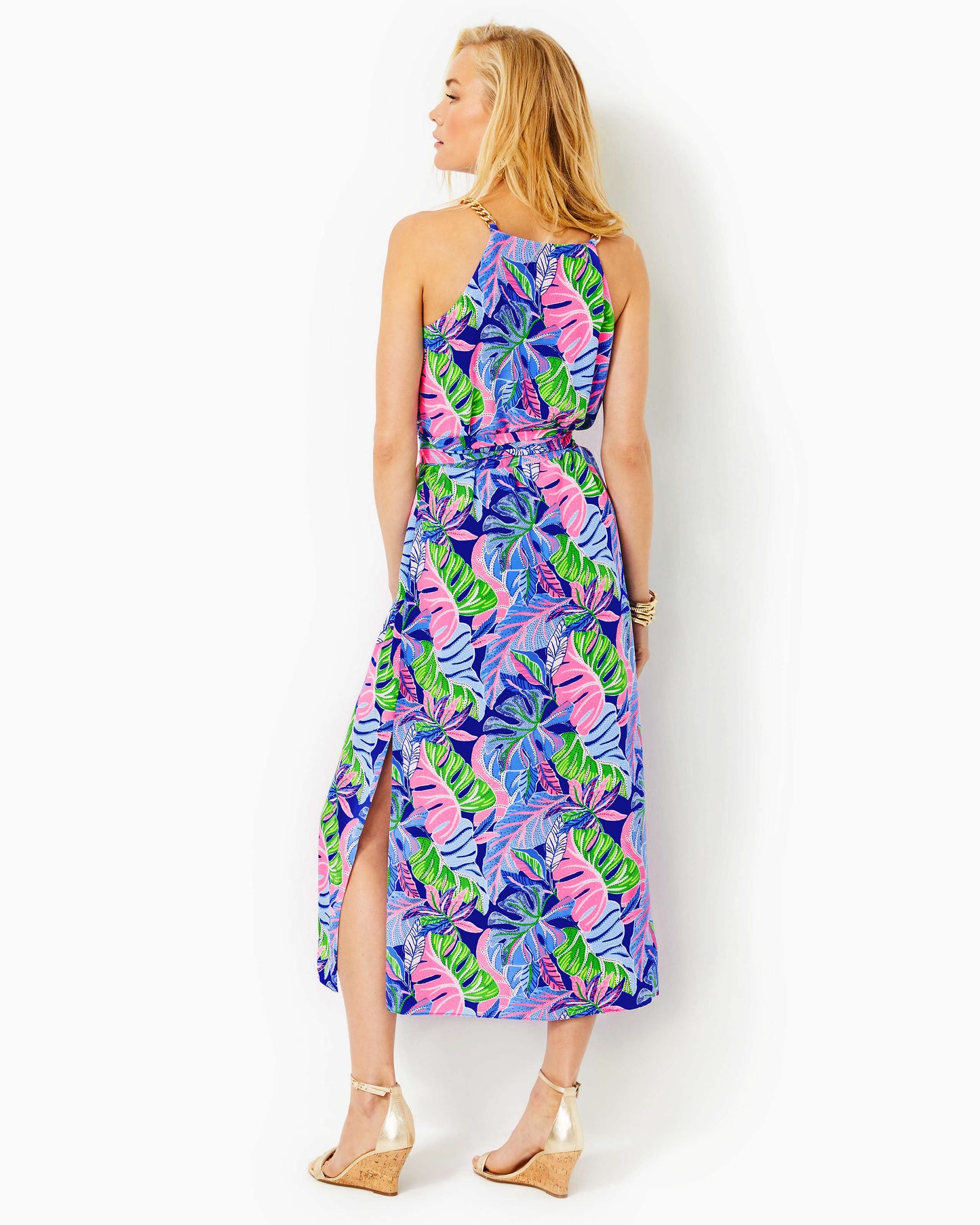 JOANNAH SILK MIDI DRESS