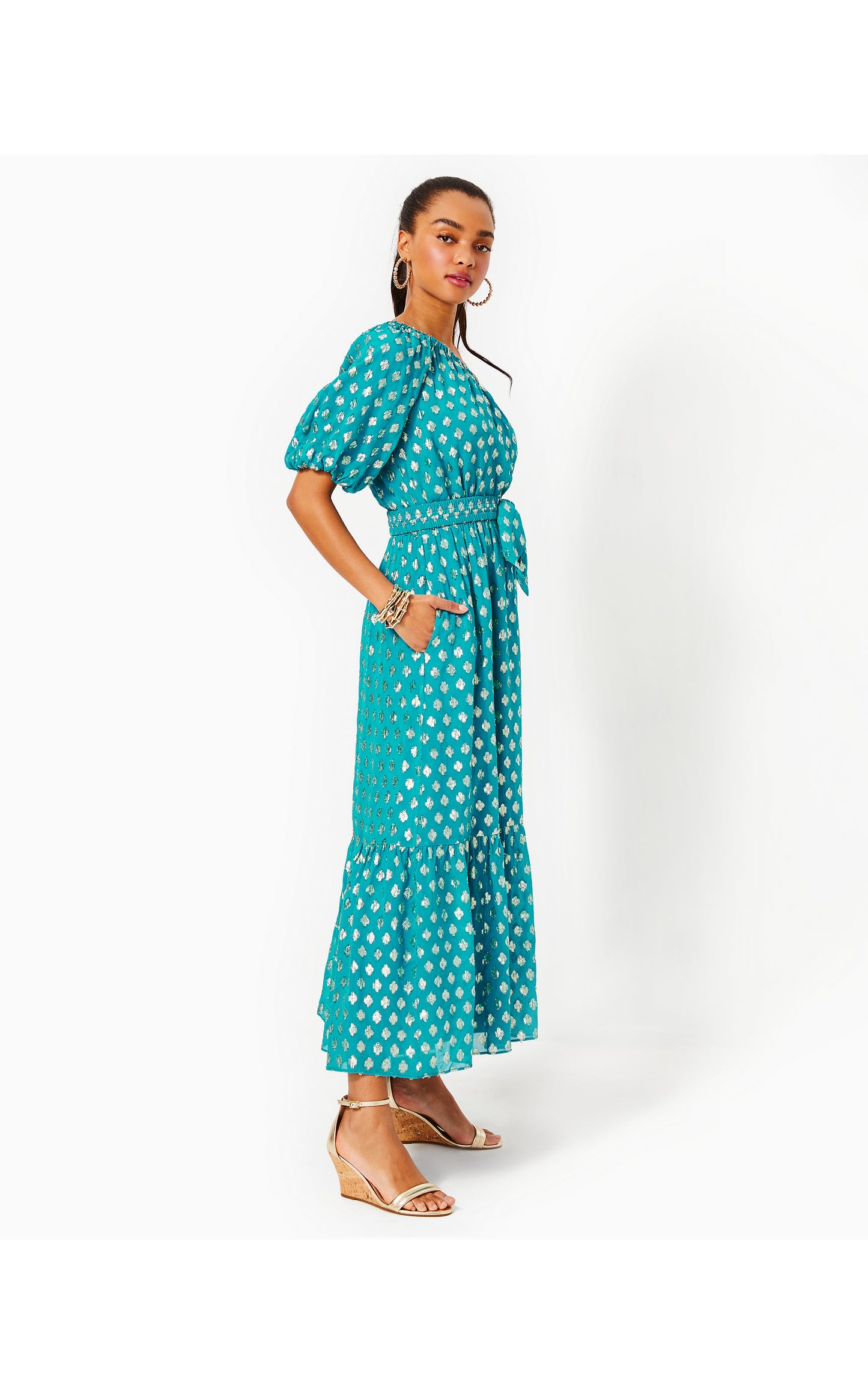 ZELALYNN ONE SHOULDER MAXI