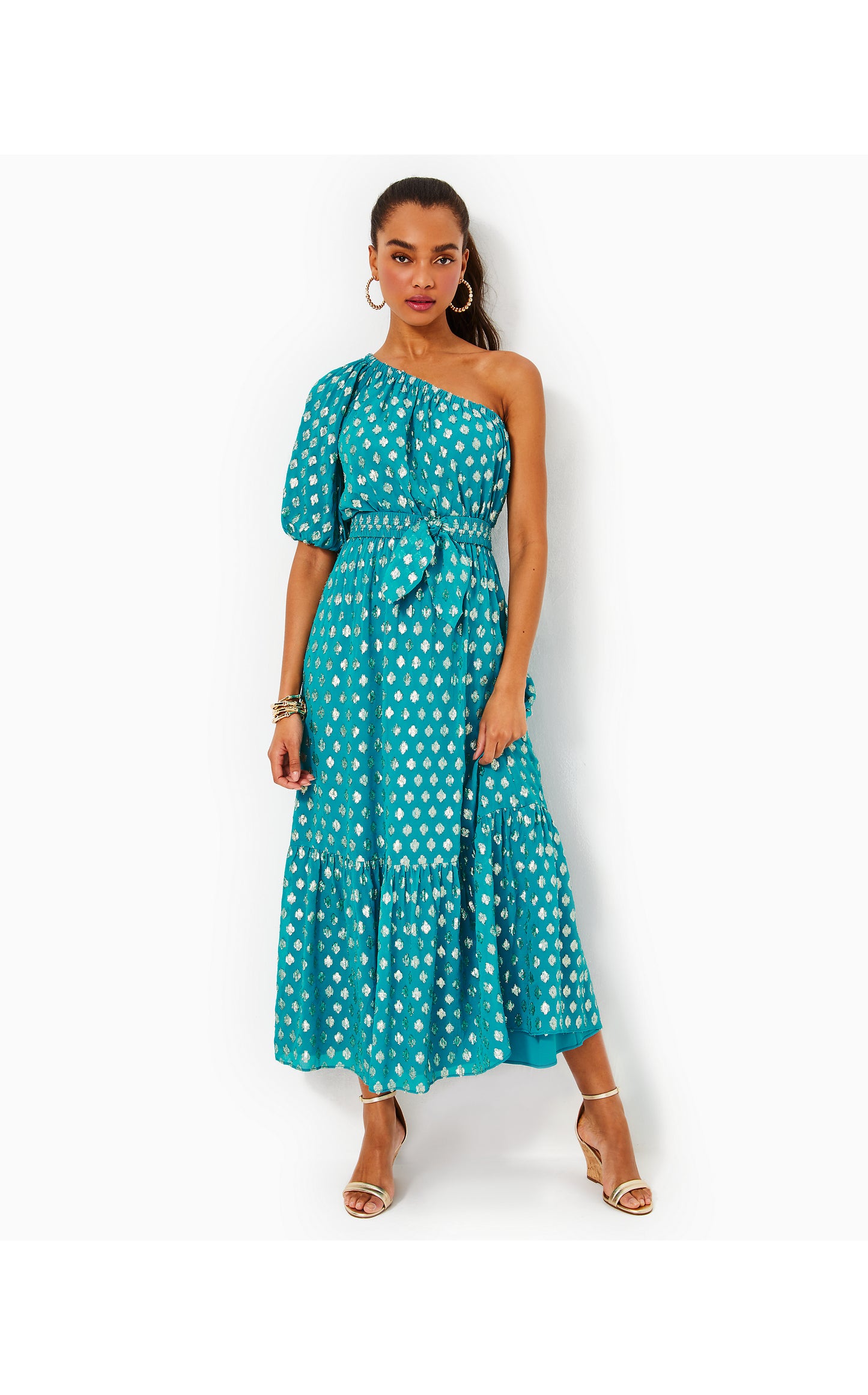 ZELALYNN ONE SHOULDER MAXI