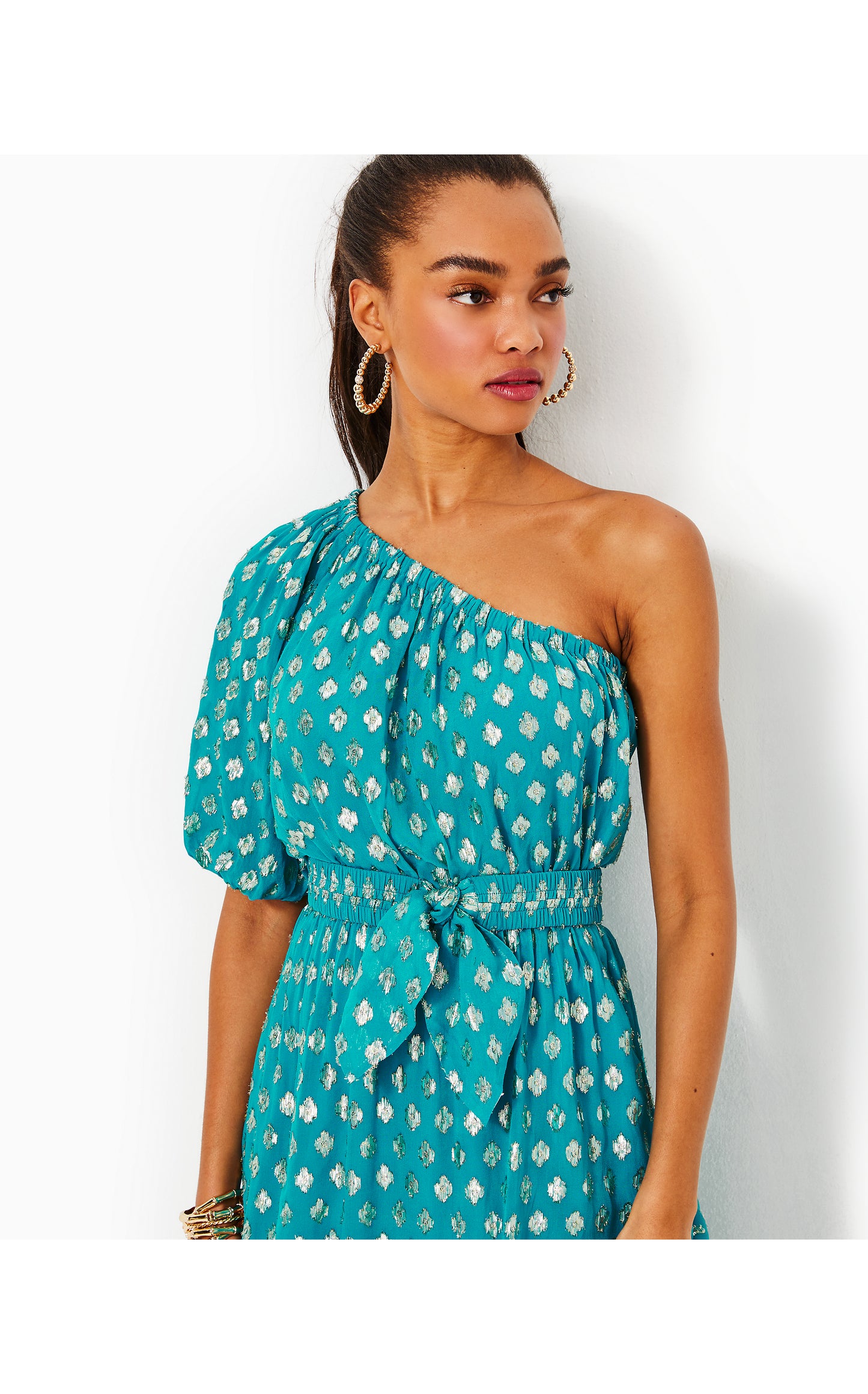ZELALYNN ONE SHOULDER MAXI