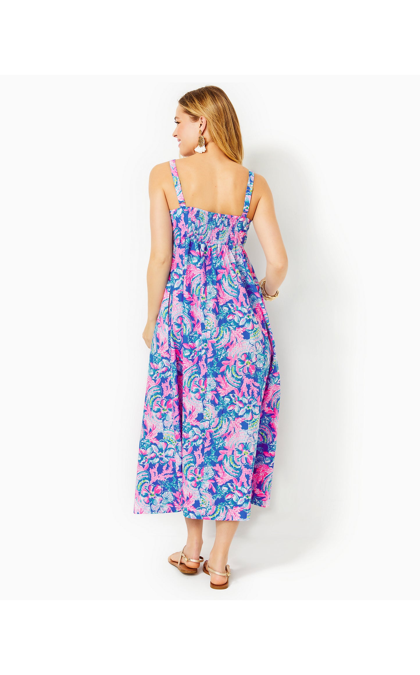 AZORA COTTON MIDI DRESS