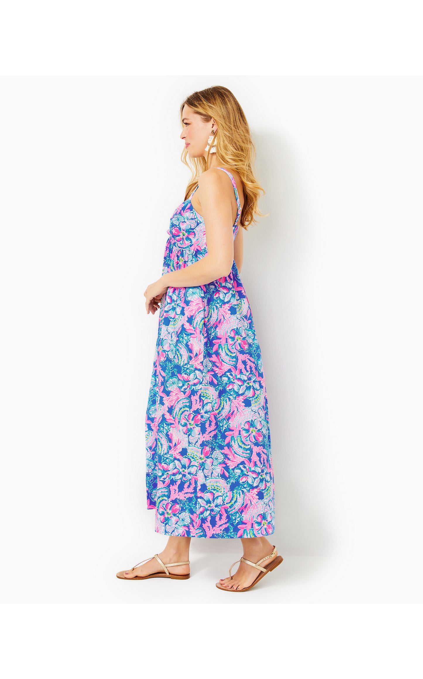 AZORA COTTON MIDI DRESS