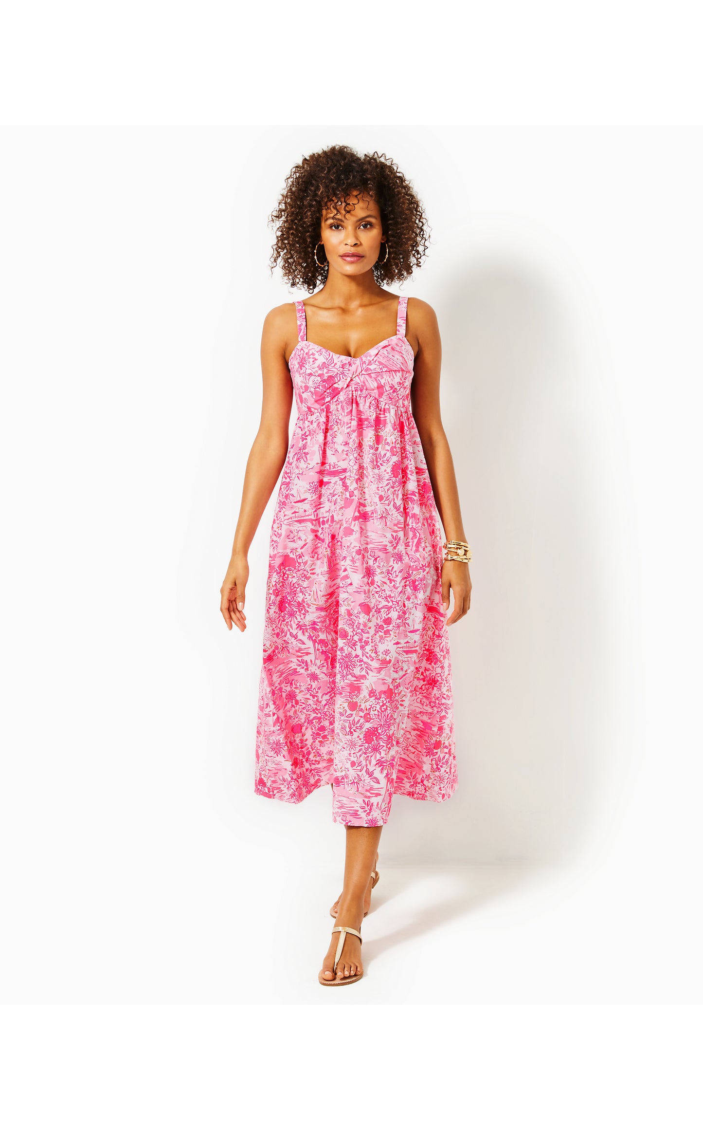 AZORA COTTON MIDI DRESS