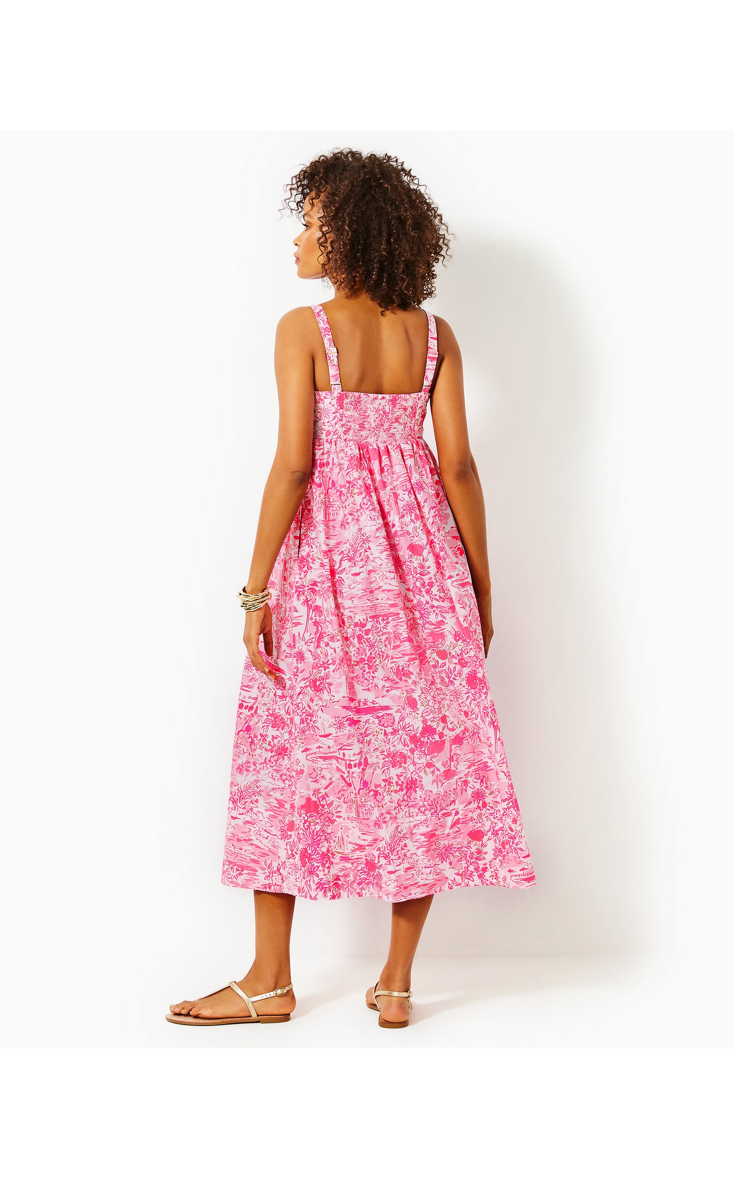 AZORA COTTON MIDI DRESS