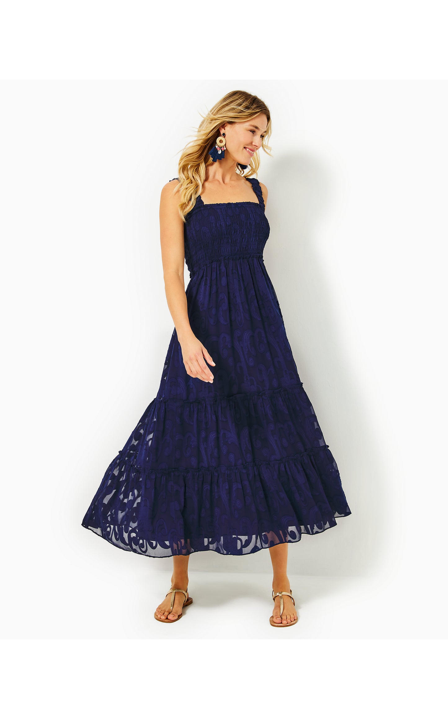 HADLY SMOCKED MAXI DRESS