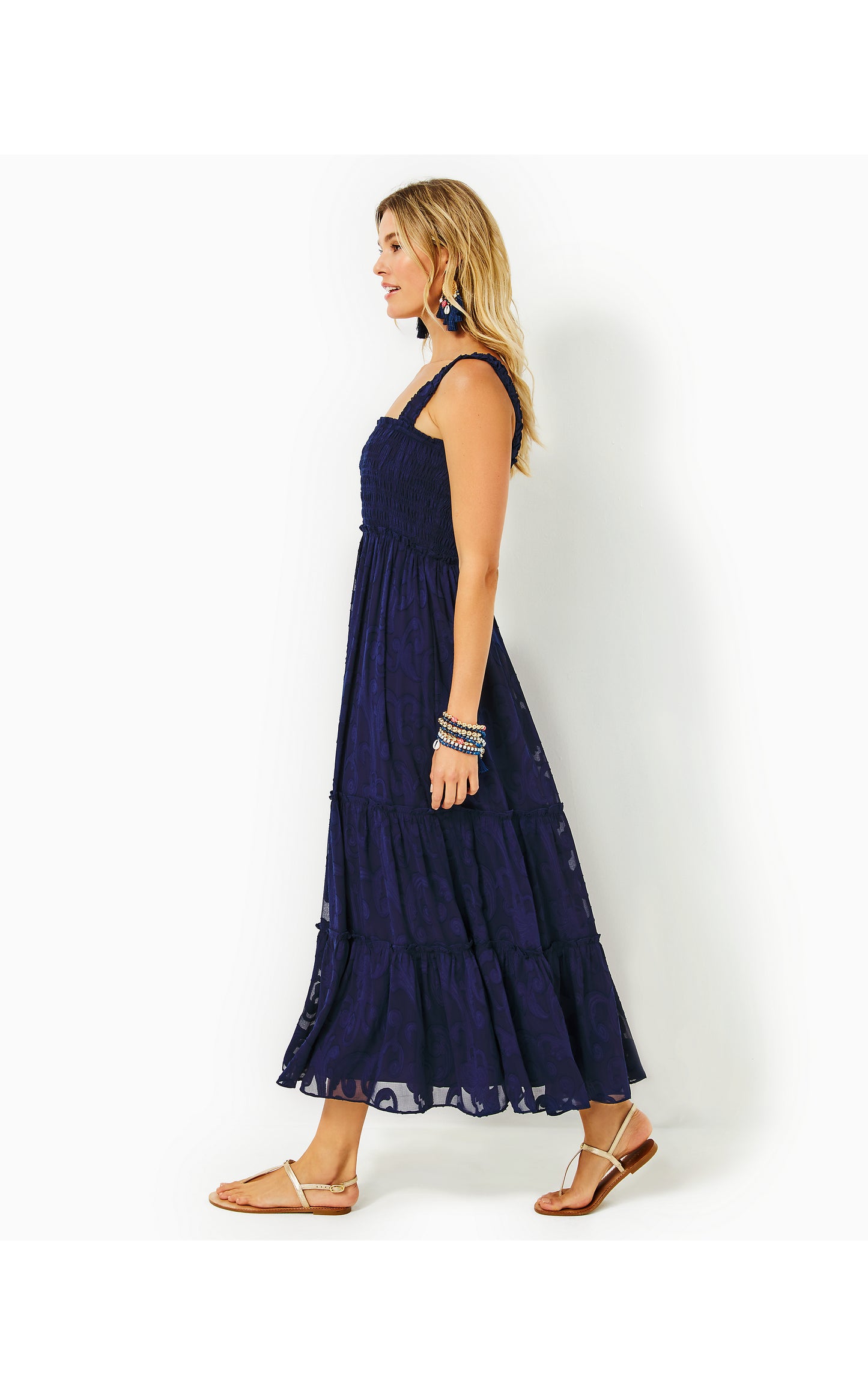 HADLY SMOCKED MAXI DRESS