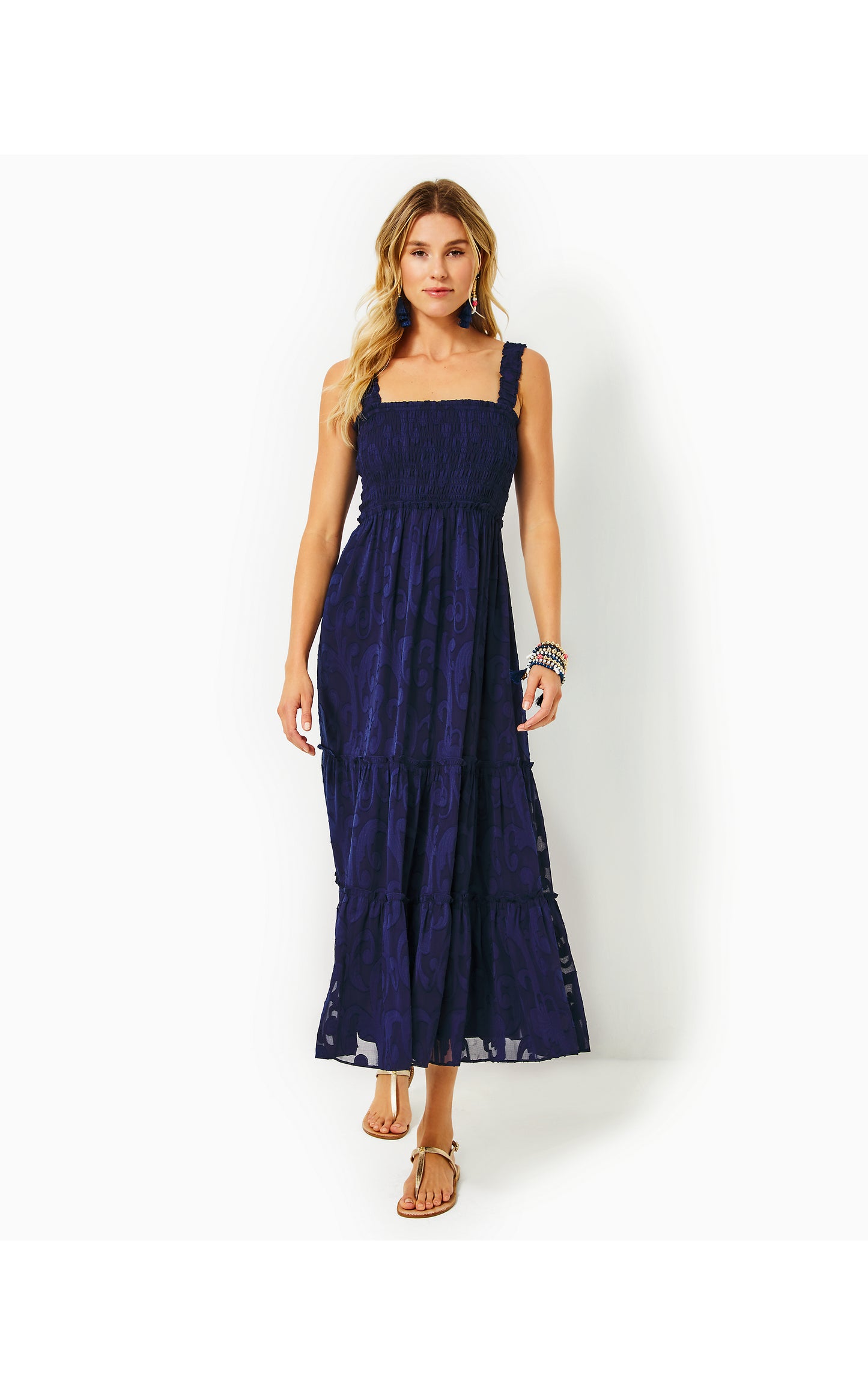 HADLY SMOCKED MAXI DRESS