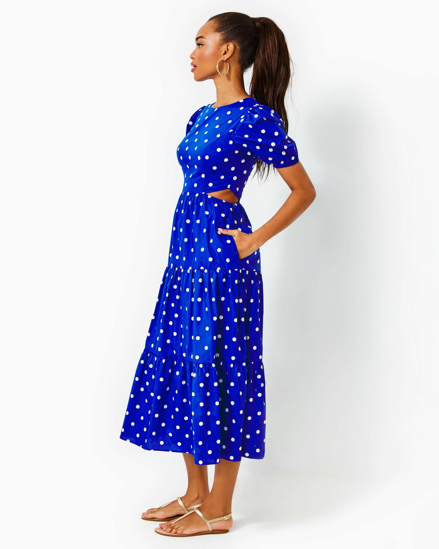 LYSSA COTTON MIDI DRESS