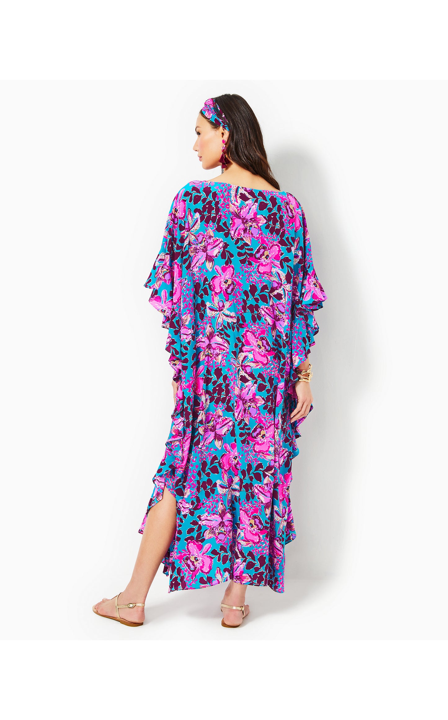 MONNAE SILK MAXI CAFTAN
