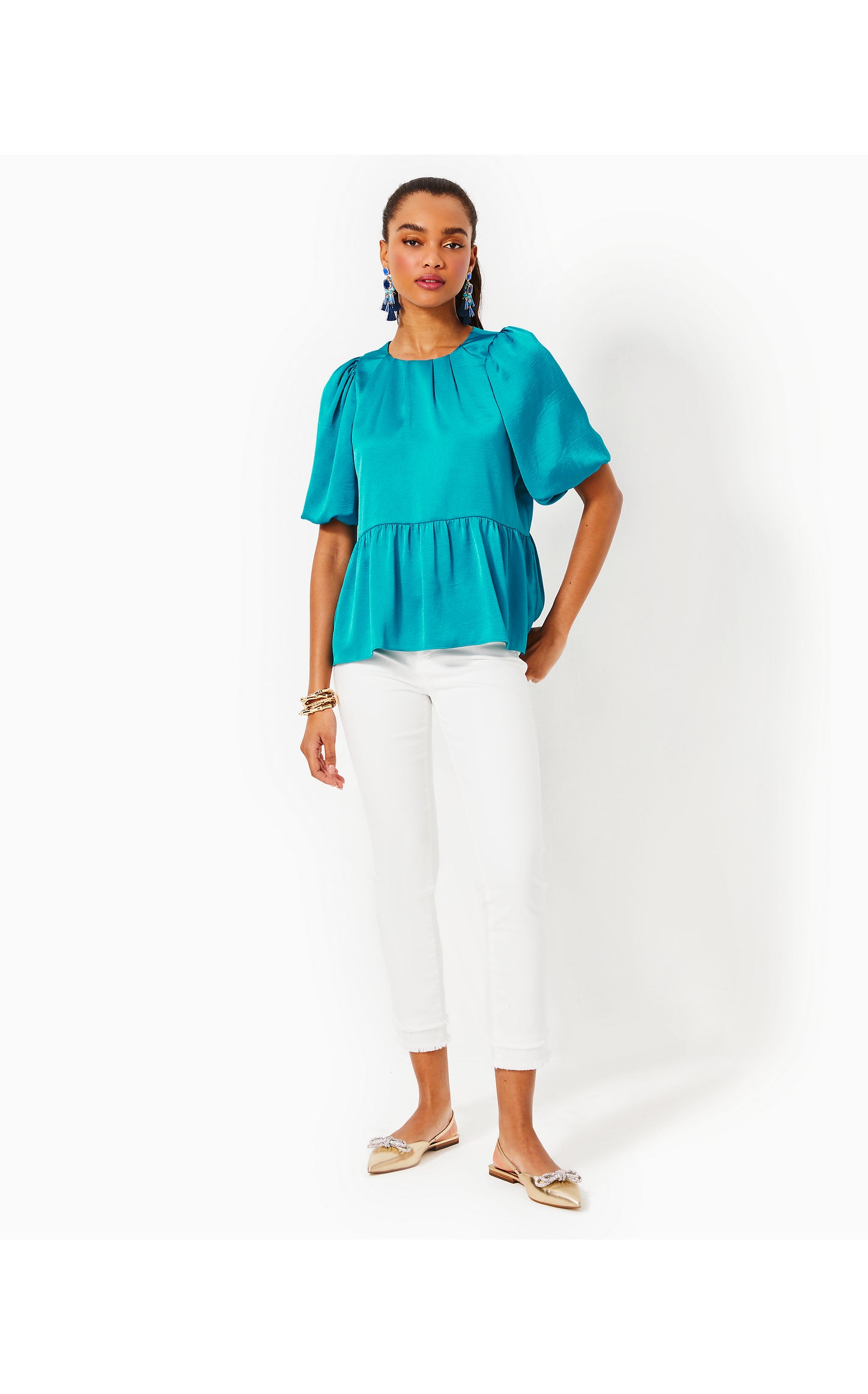 BLAKELYNN ELBOW SLEEVE TOP