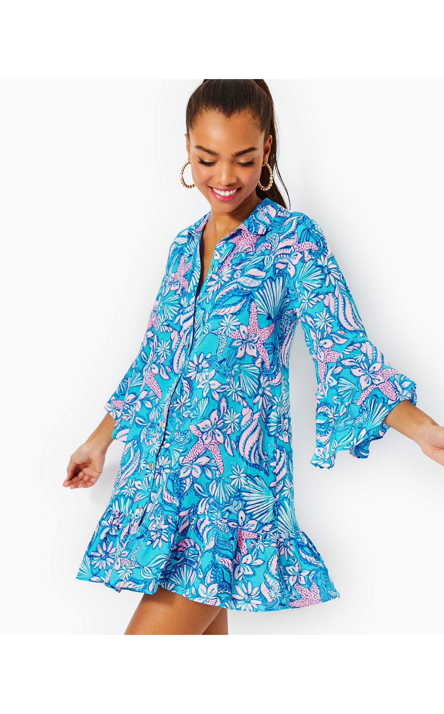LINLEY COLLARED COVERUP