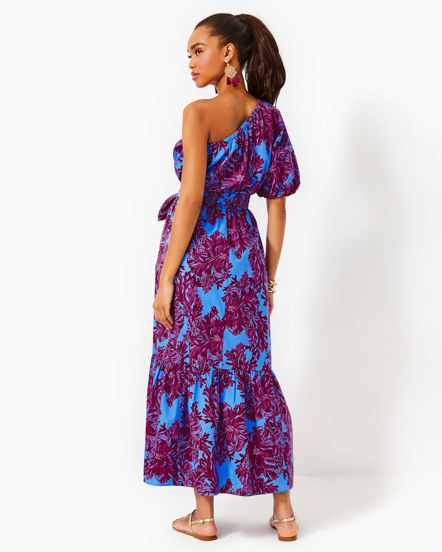 ZELALYNN ONE SHOULDER DRESS