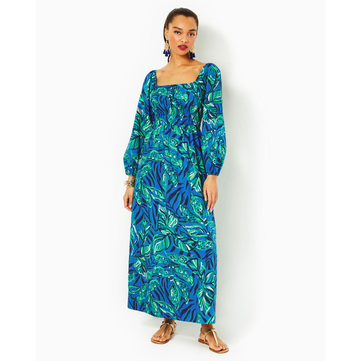 LAKIRA 3/4 SLEEVE COTTON DRESS