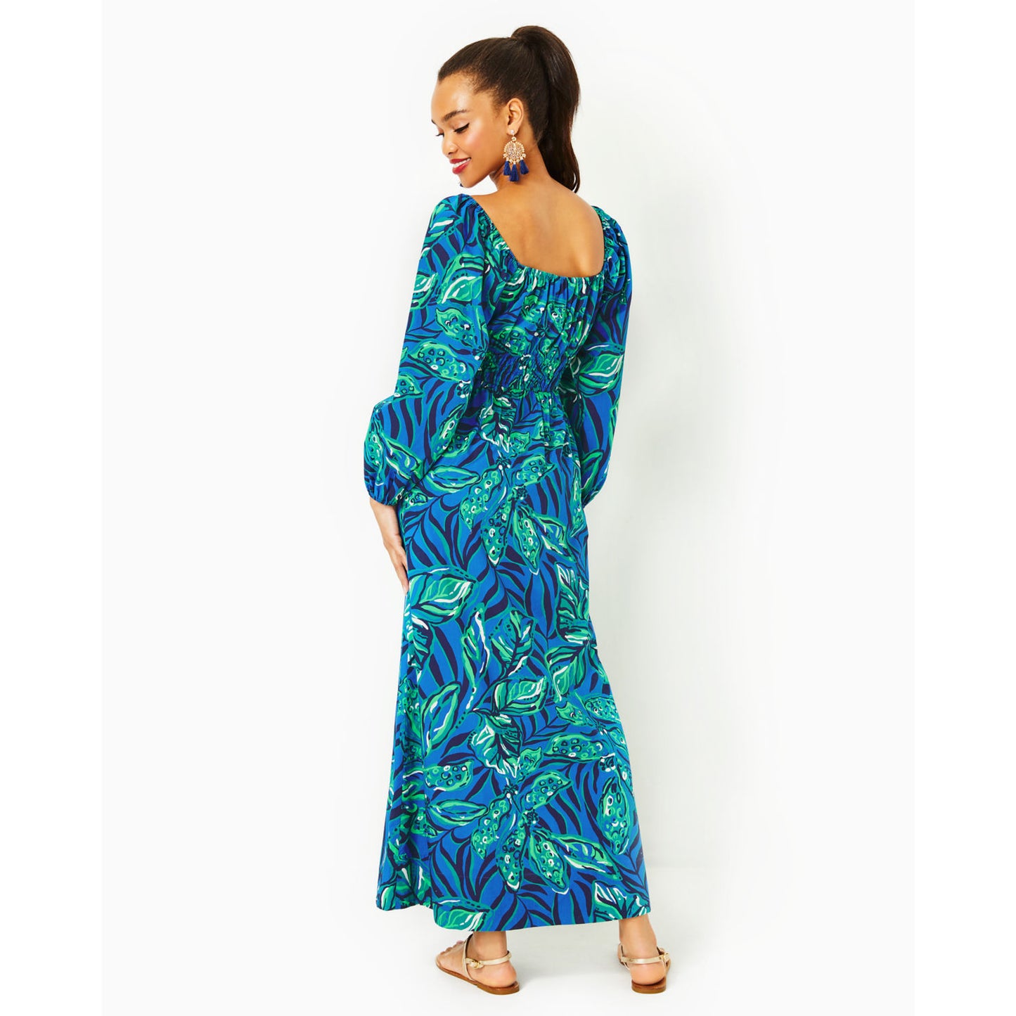LAKIRA 3/4 SLEEVE COTTON DRESS