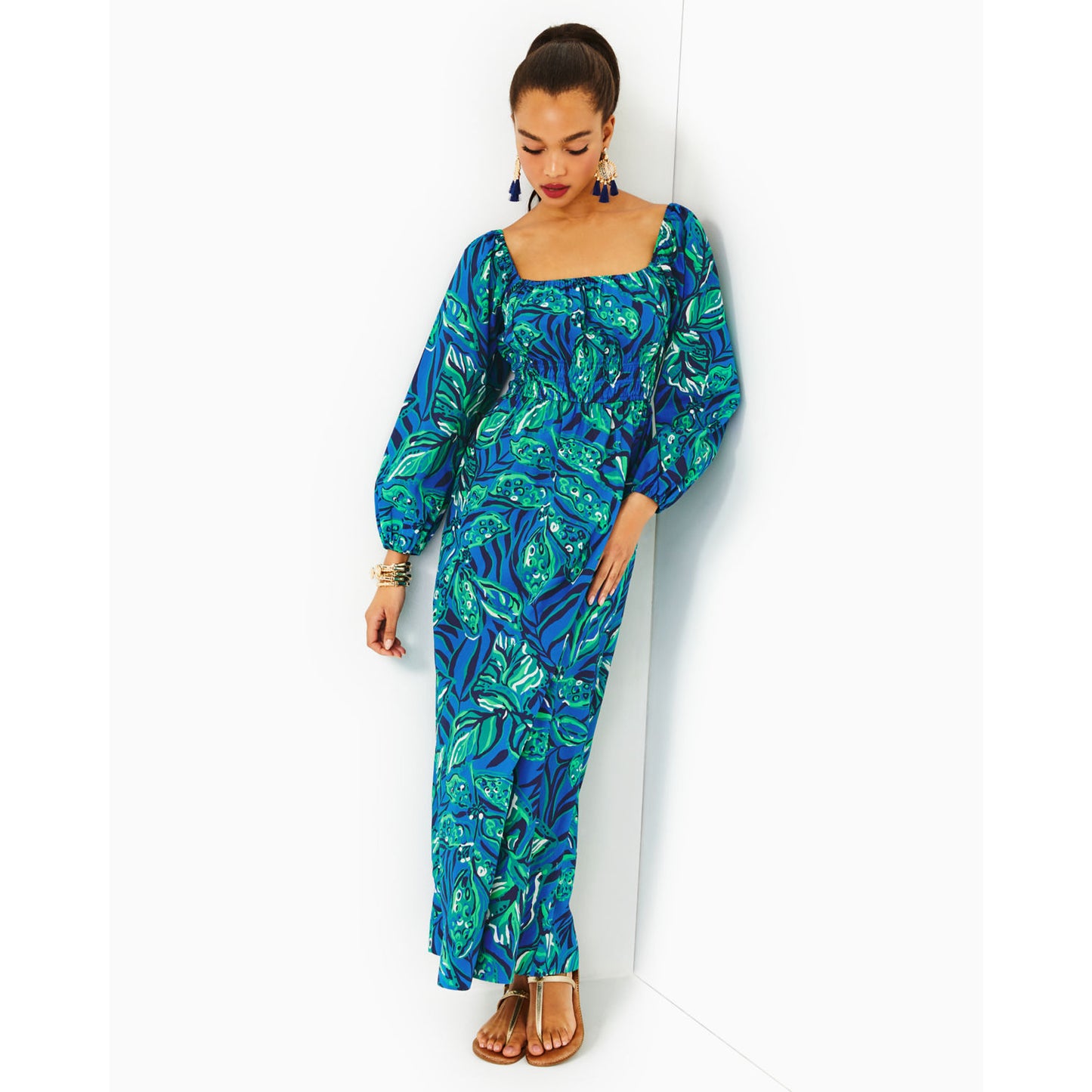 LAKIRA 3/4 SLEEVE COTTON DRESS