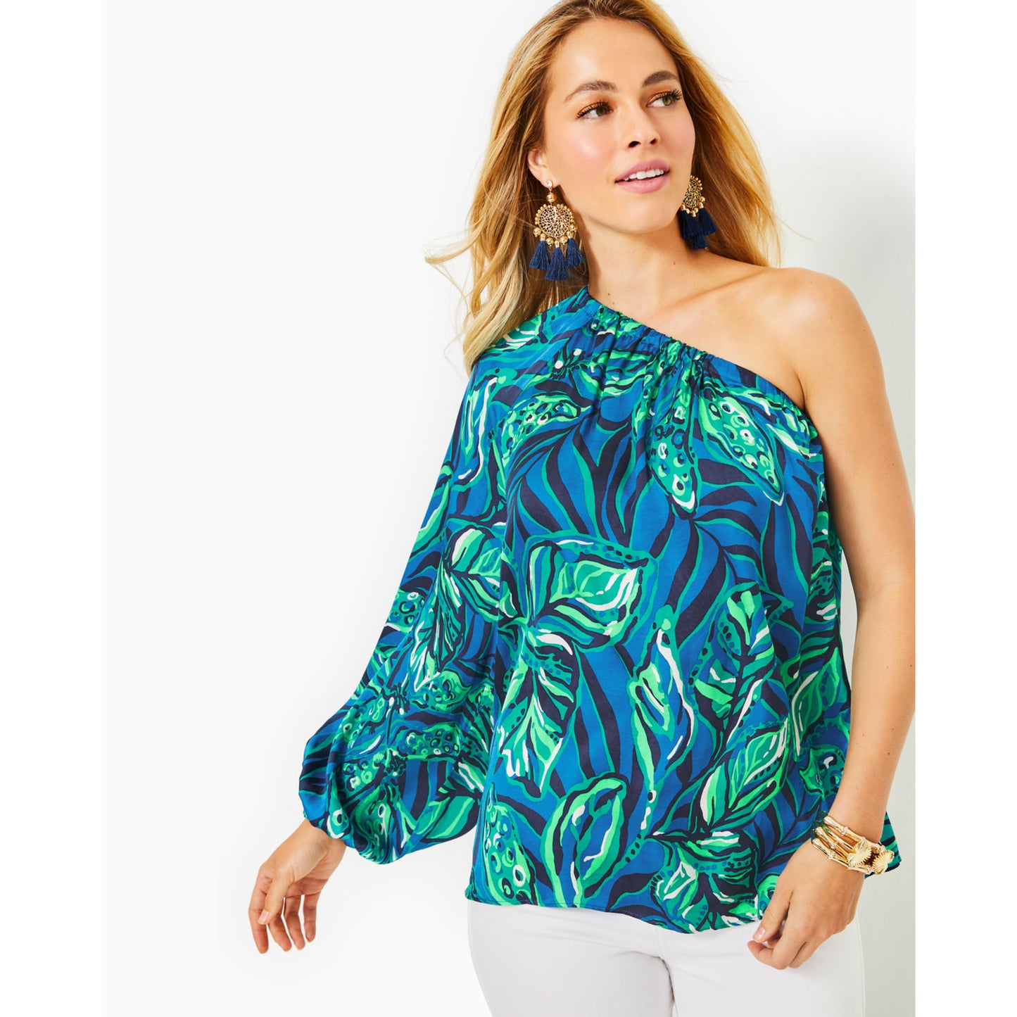 ADORLEE ONE SHOULDER TOP
