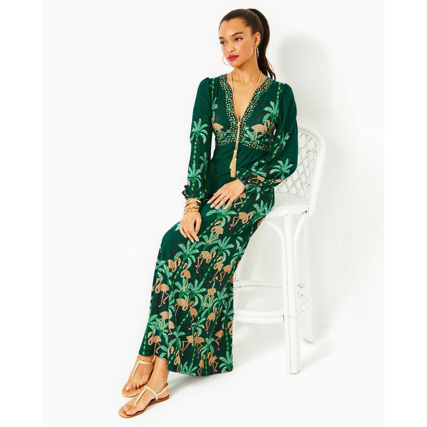 WEXLEE LONG SLEEVE MAXI DRESS