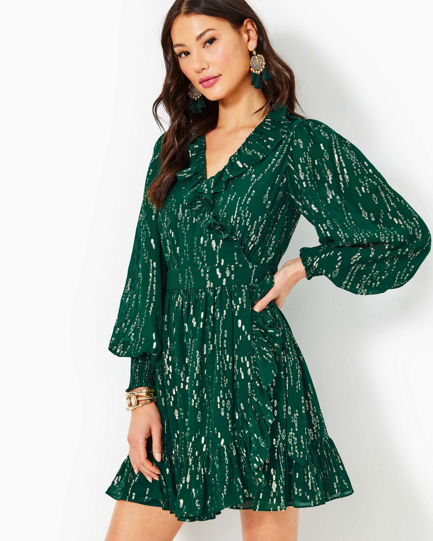 BIRDY LONG SLEEVE SILK WRAP