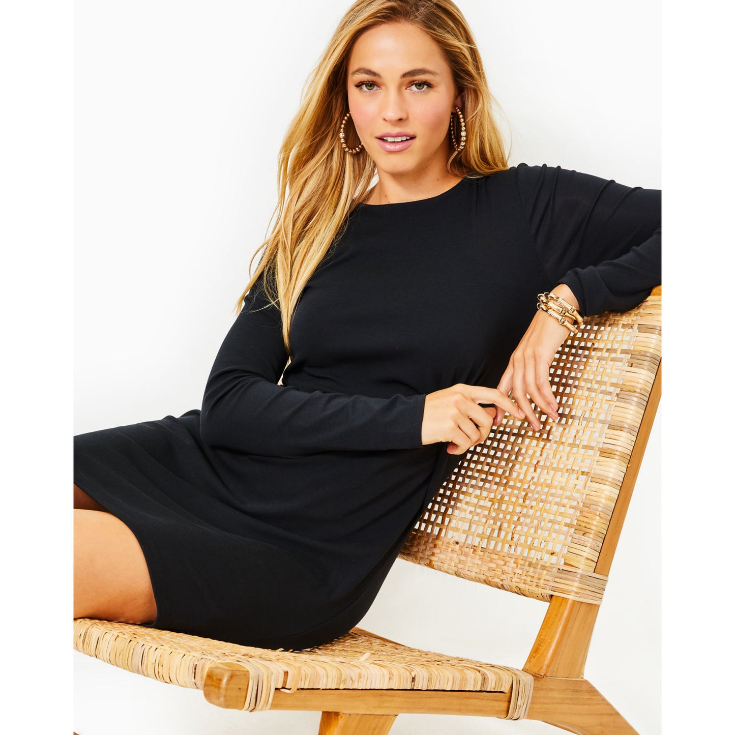 LYNN LONG SLEEVE TWIST DRESS