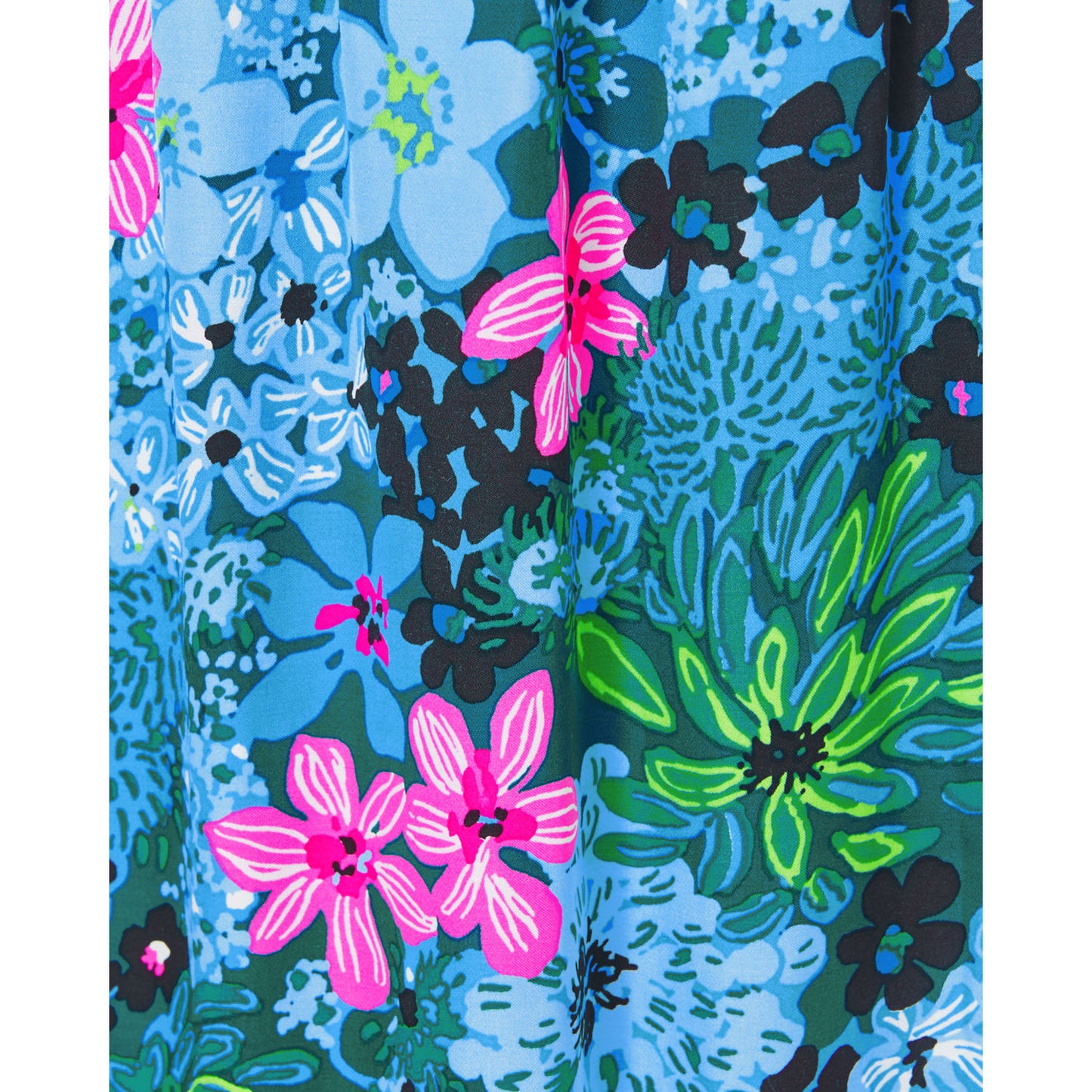 LOUBELLA LONG SLEEVE FLORAL MIDI DRESS