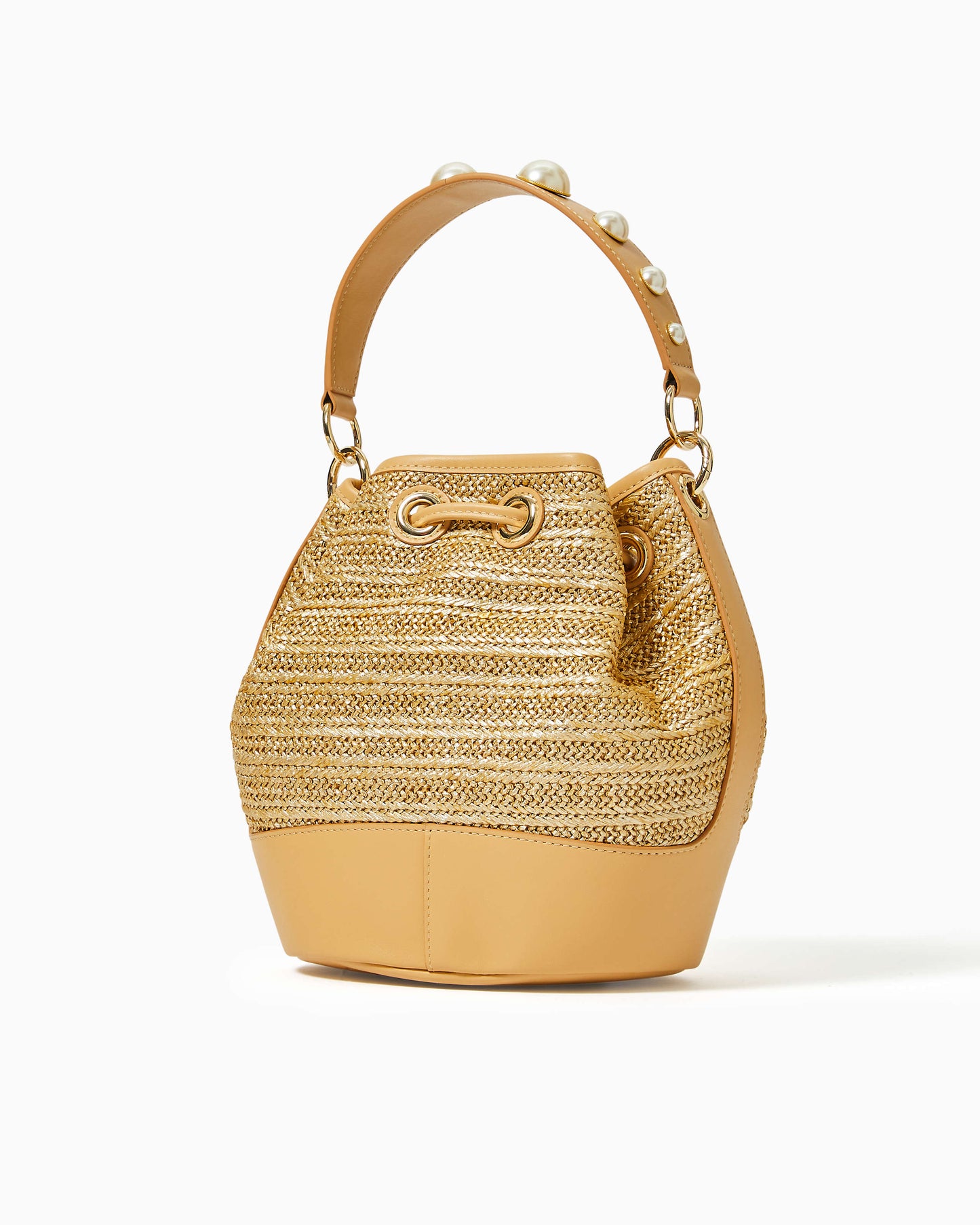 ARLY STRAW BUCKET BAG